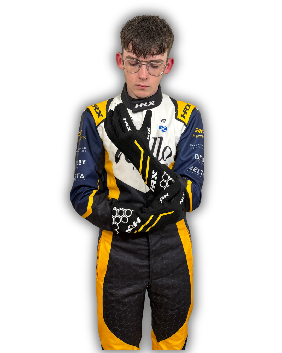 Future Formula racing prospect competing in competitive karting