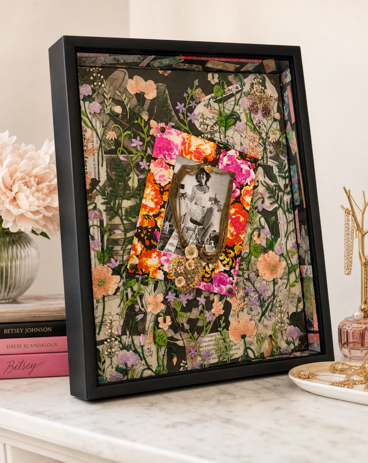 Petals and Punk - Betsey Johnson Inspired Shadow Box