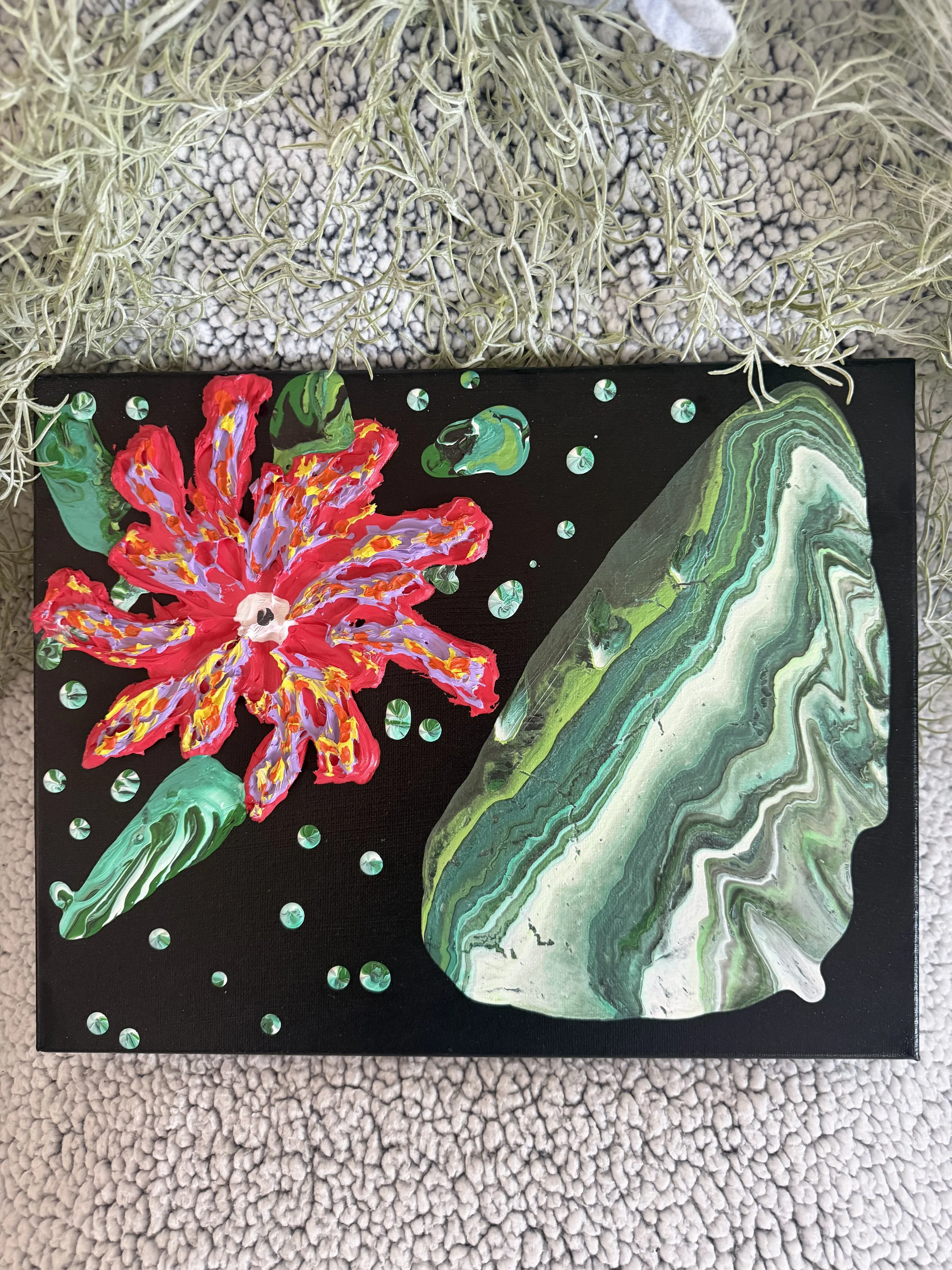 The Last Postcard - Original Textured Acrylic Painting