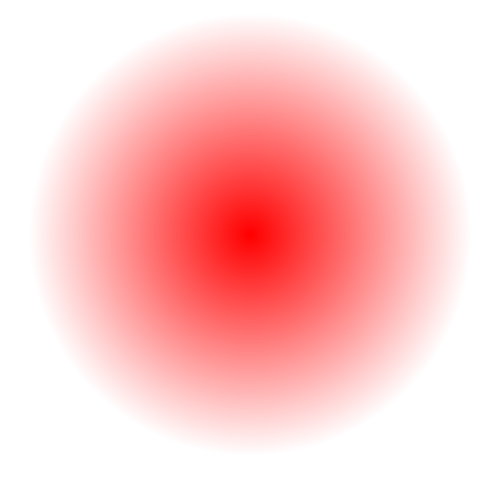 Red sphere on a black background