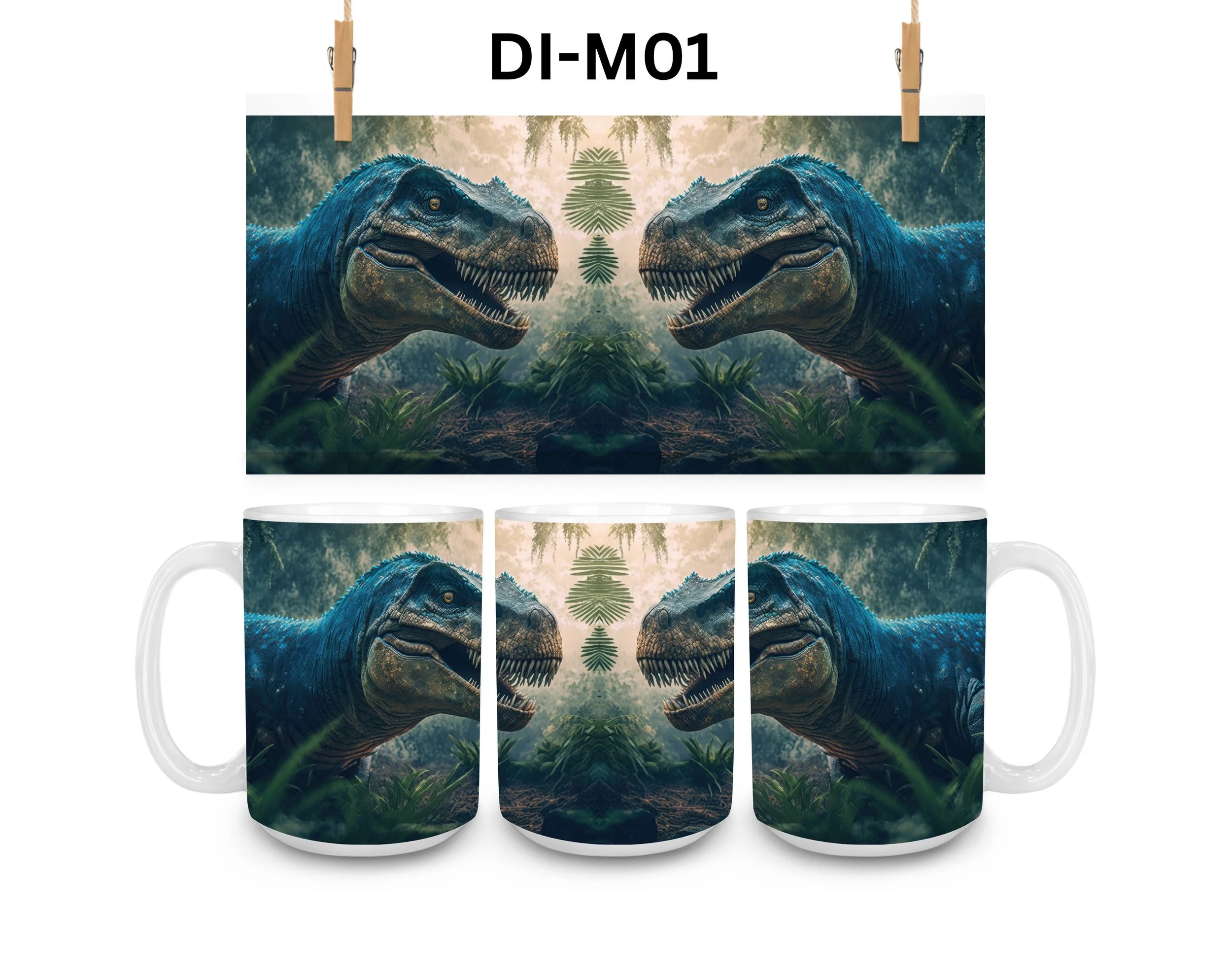 Dinosaur Coffee Mug, Color Changing Mug, Iced Coffee Cup