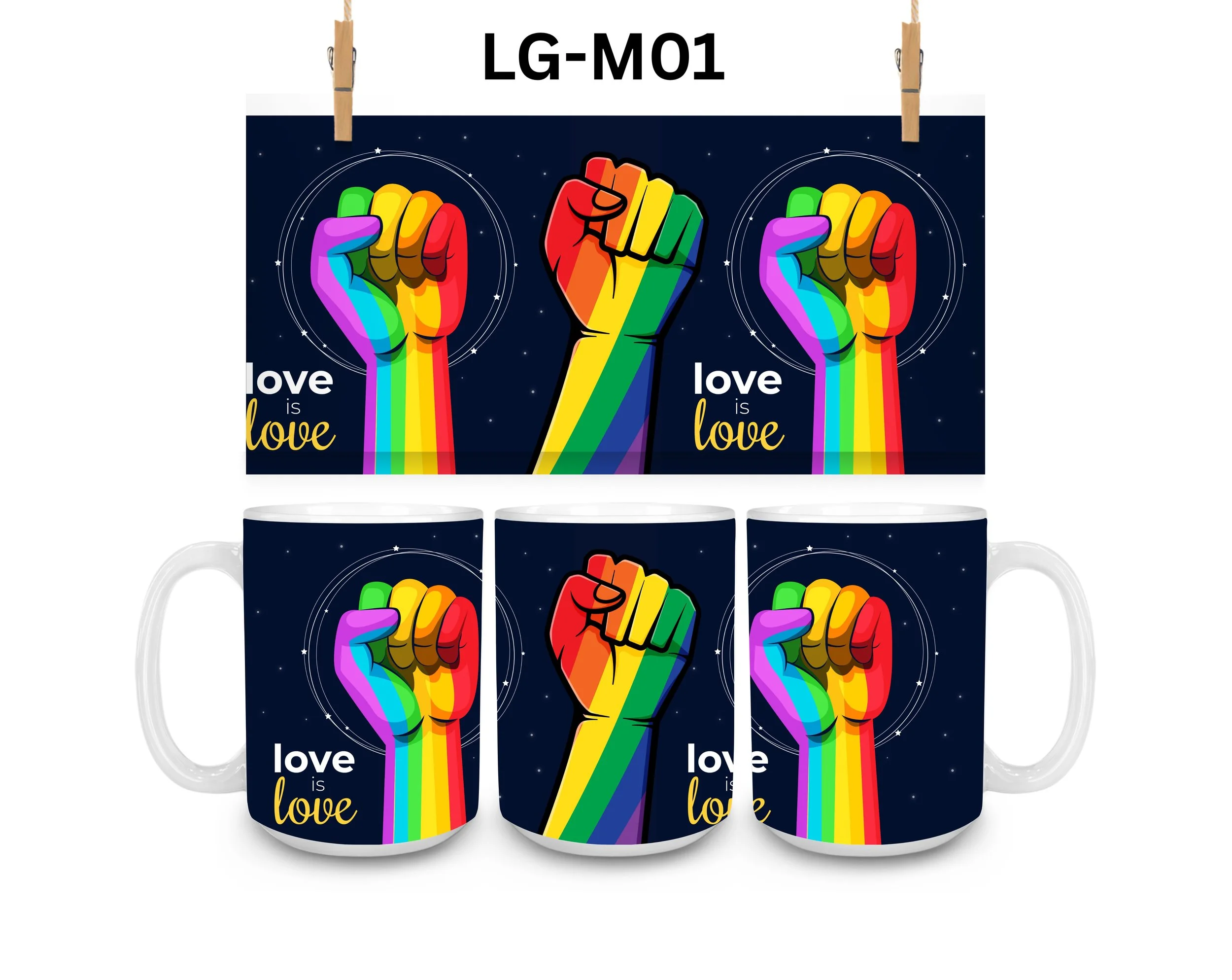 Pride Coffee Mug, Color Changing Mug, Iced Coffee Cup