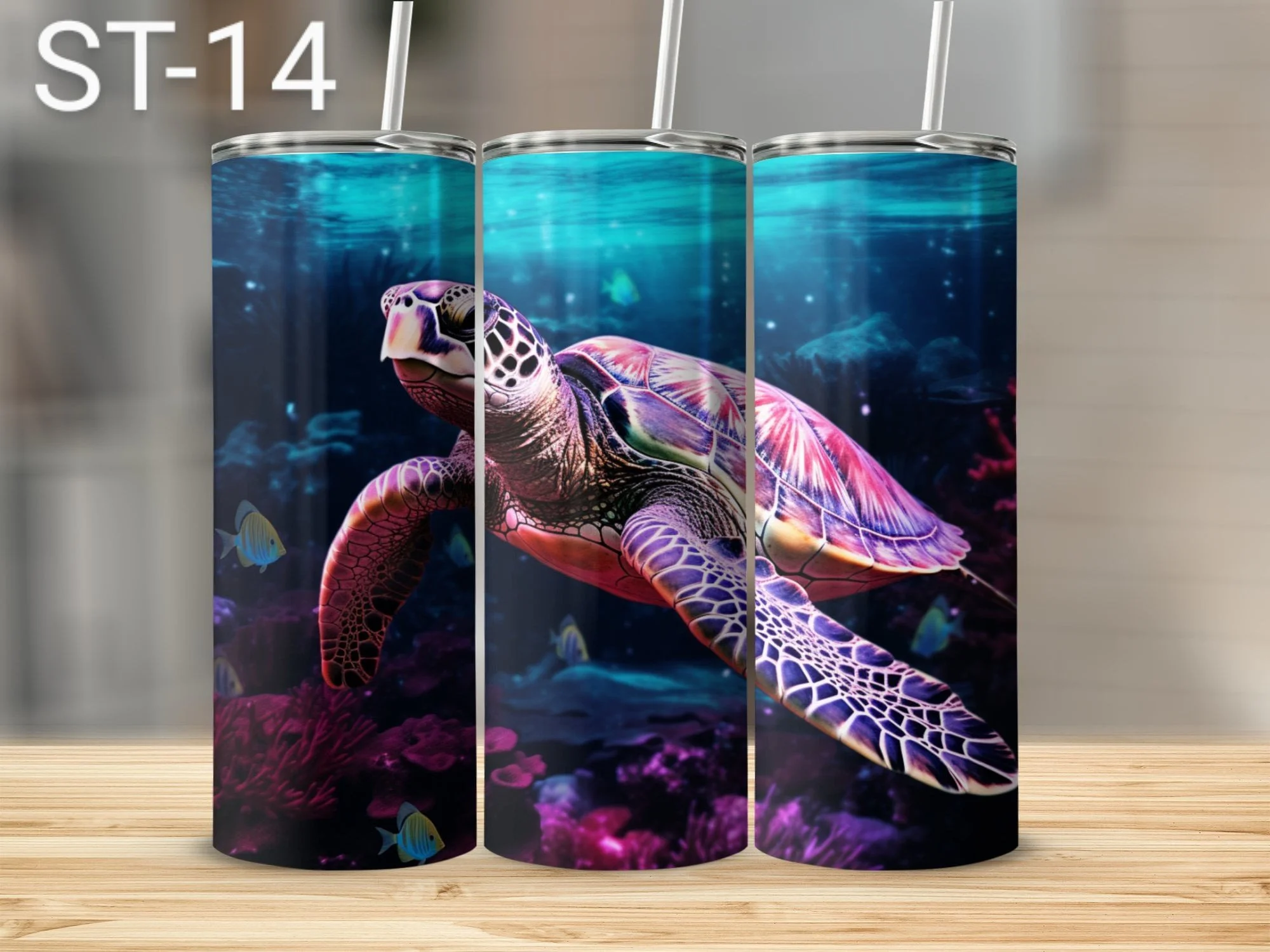 Sea Turtle Sublimation Tumbler