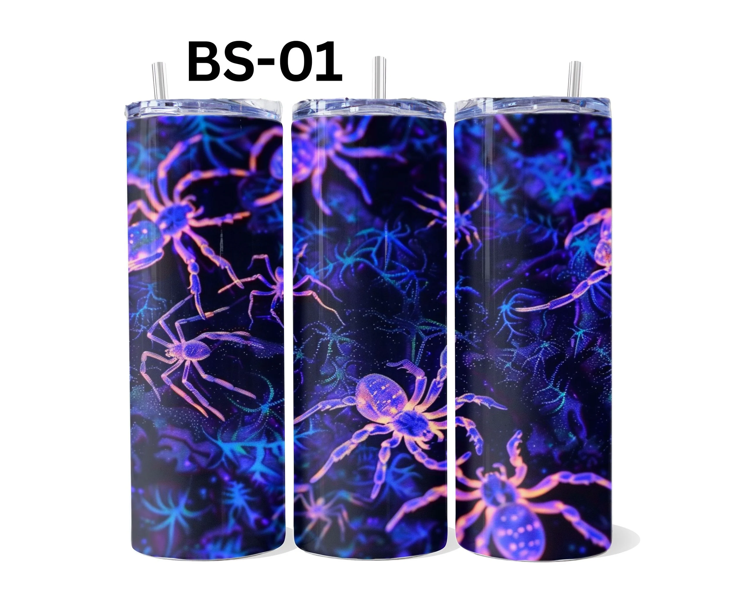 Glow in the Dark/UV Spider Tumbler