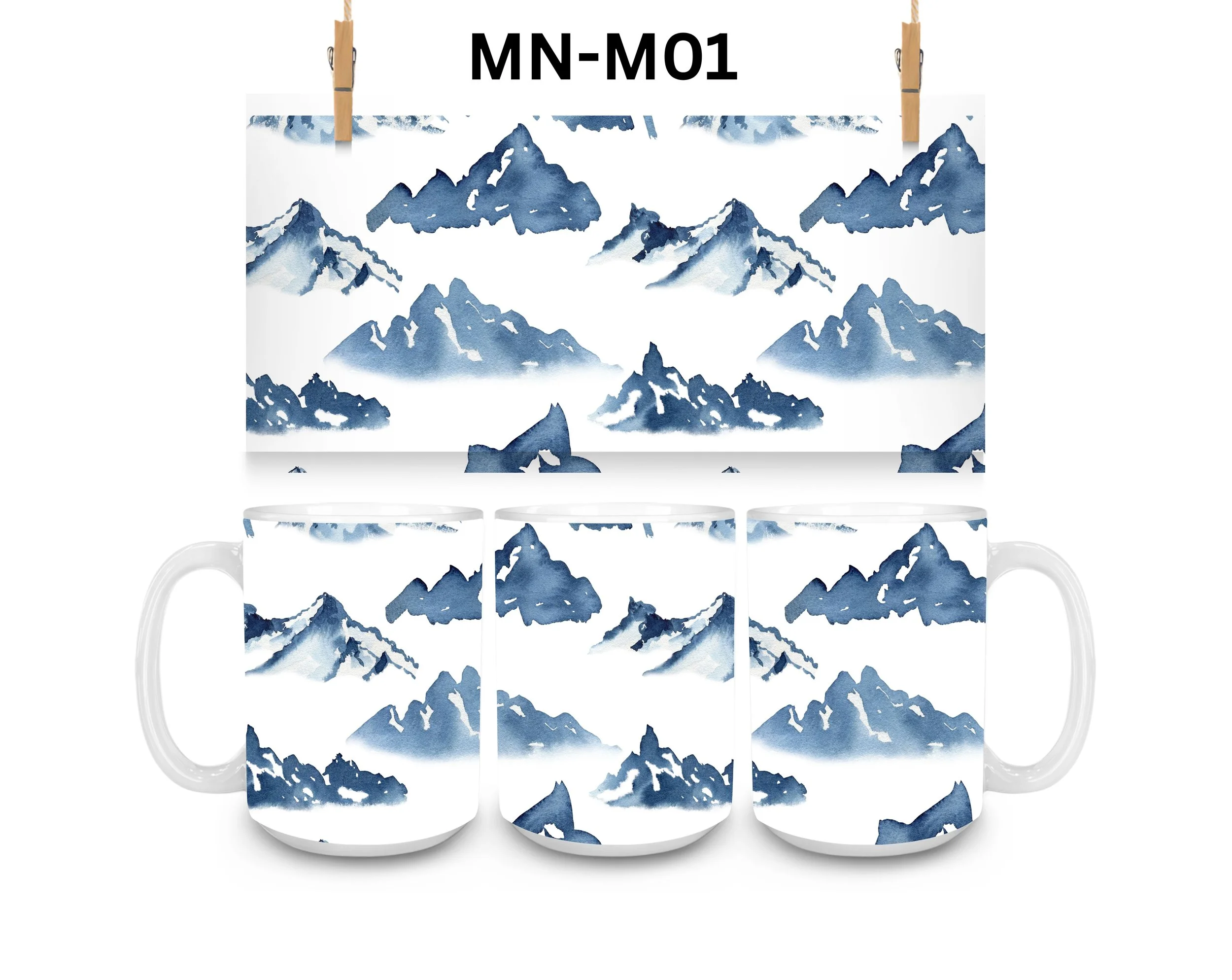 Mountains Coffee Mug, Color Changing Mug, Iced Coffee Cup