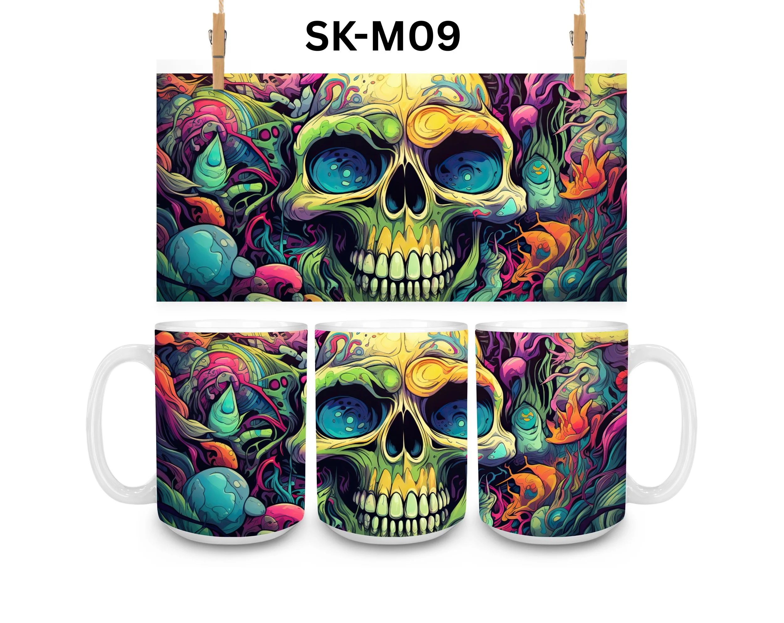 Skull Coffee Mug, Color Changing Mug, Iced Coffee Cup