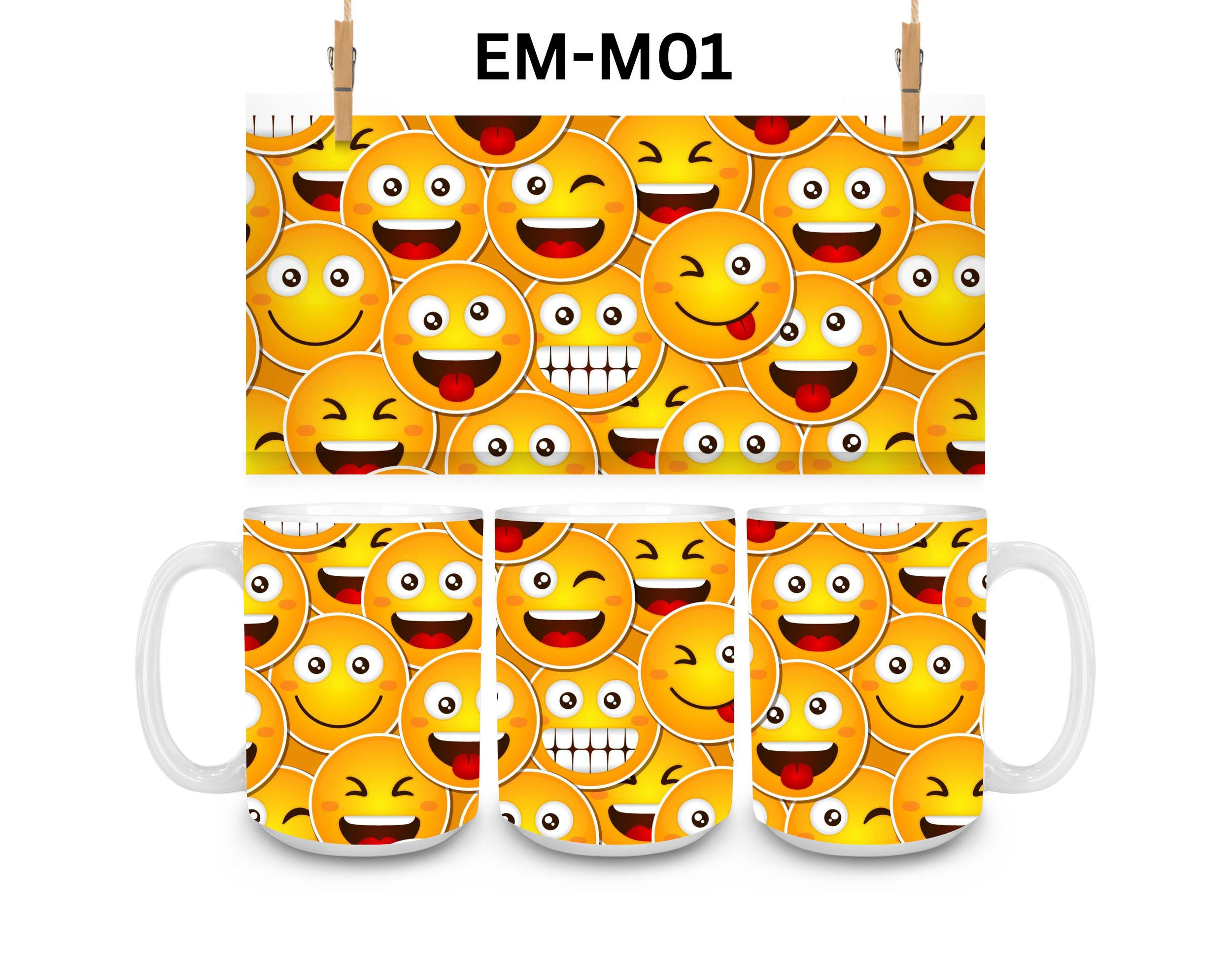 Emoji Coffee Mug, Color Changing Mug, Iced Coffee Cup