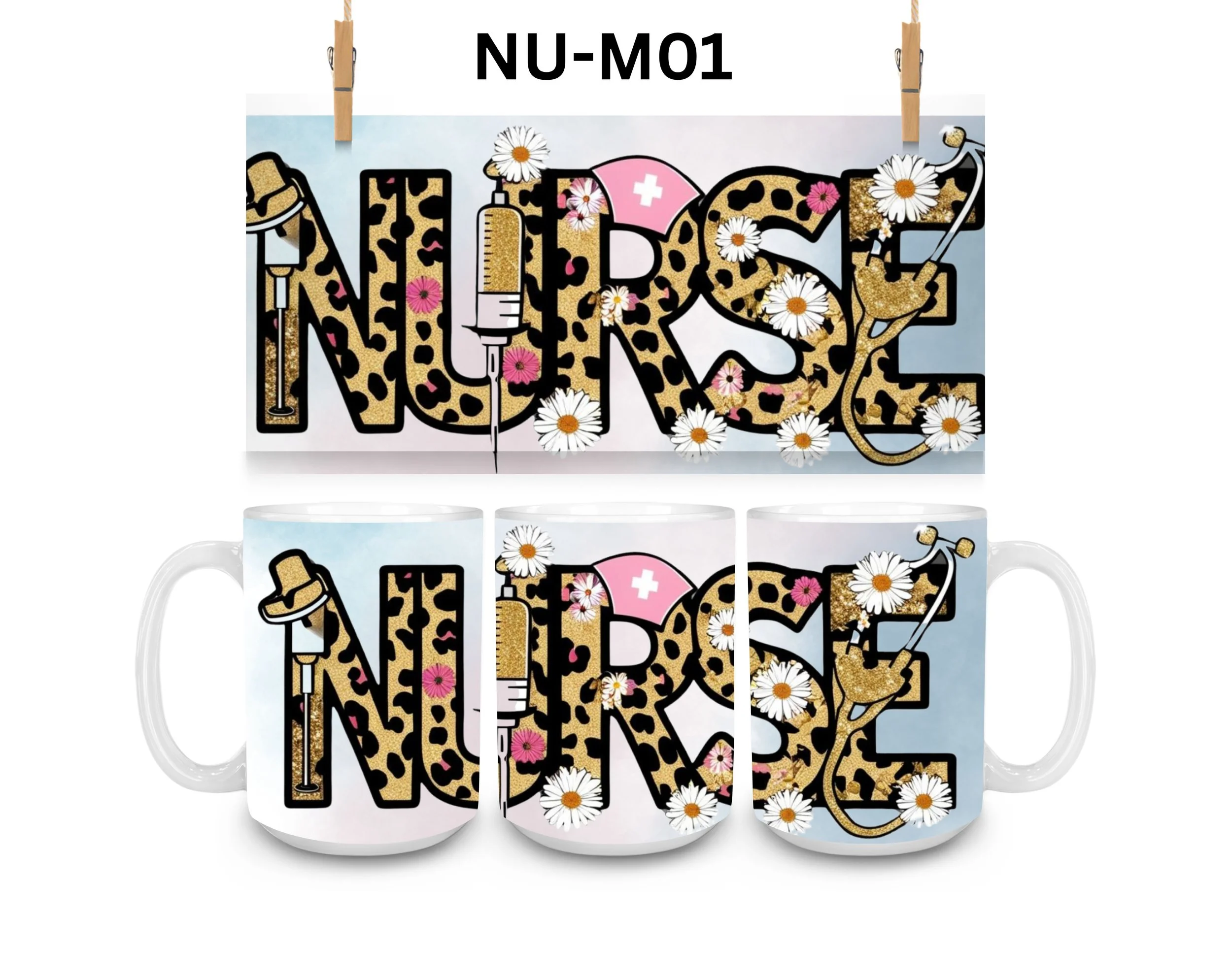 Nurse Coffee Mug, Color Changing Mug, Iced Coffee Cup