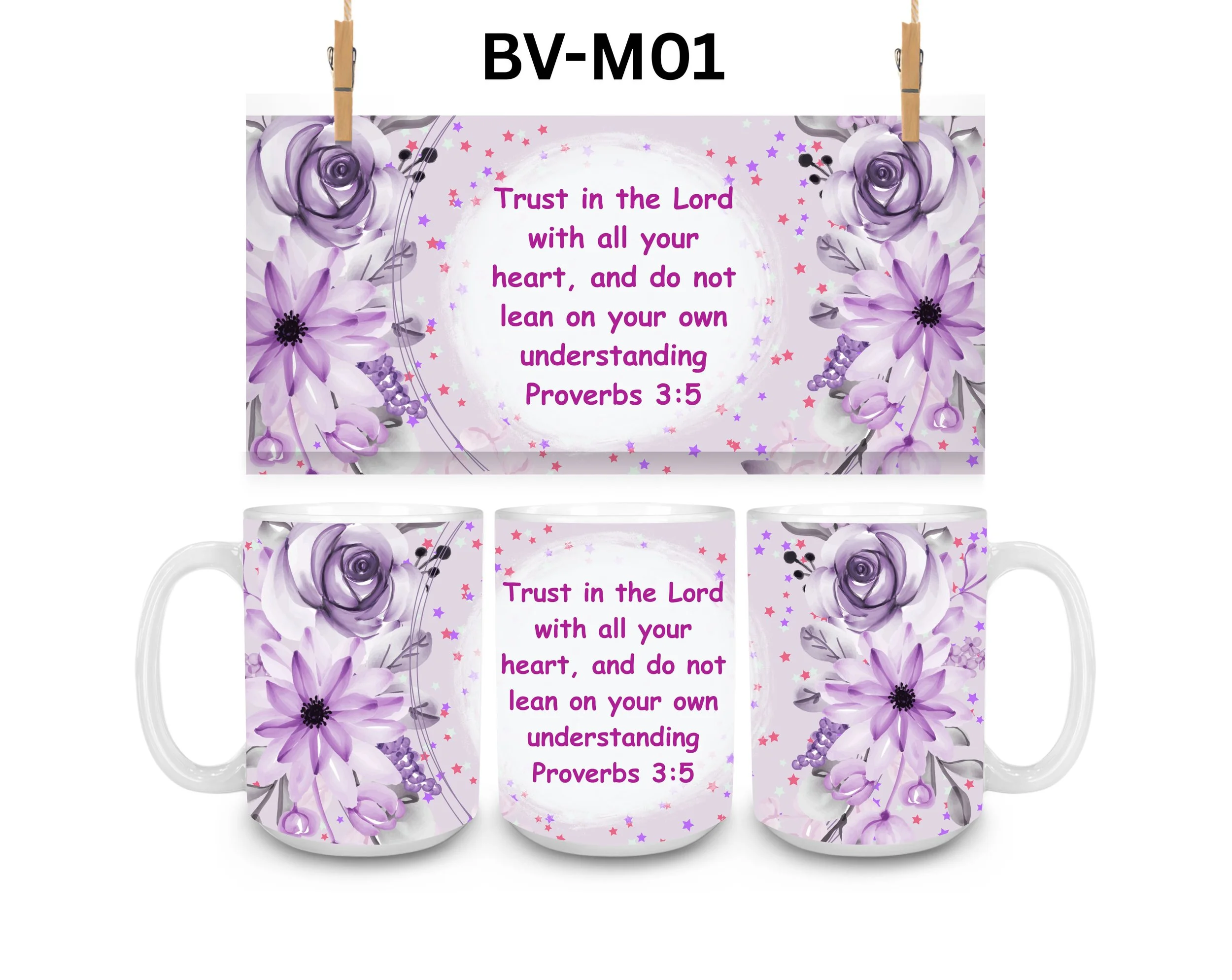 Bible Verses Coffee Mug, Color Changing Mug, Iced Coffee Cup
