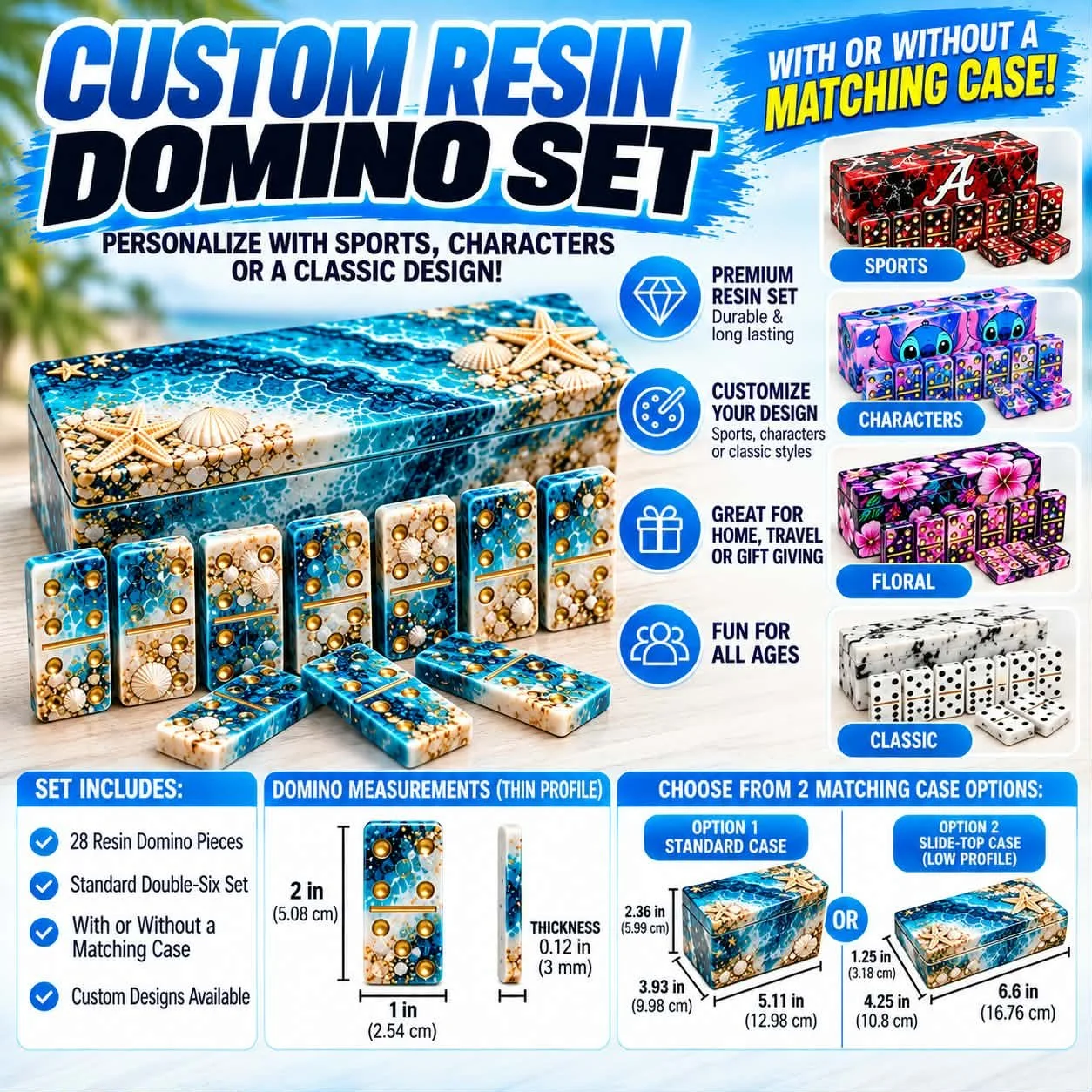 Resin Domino Set