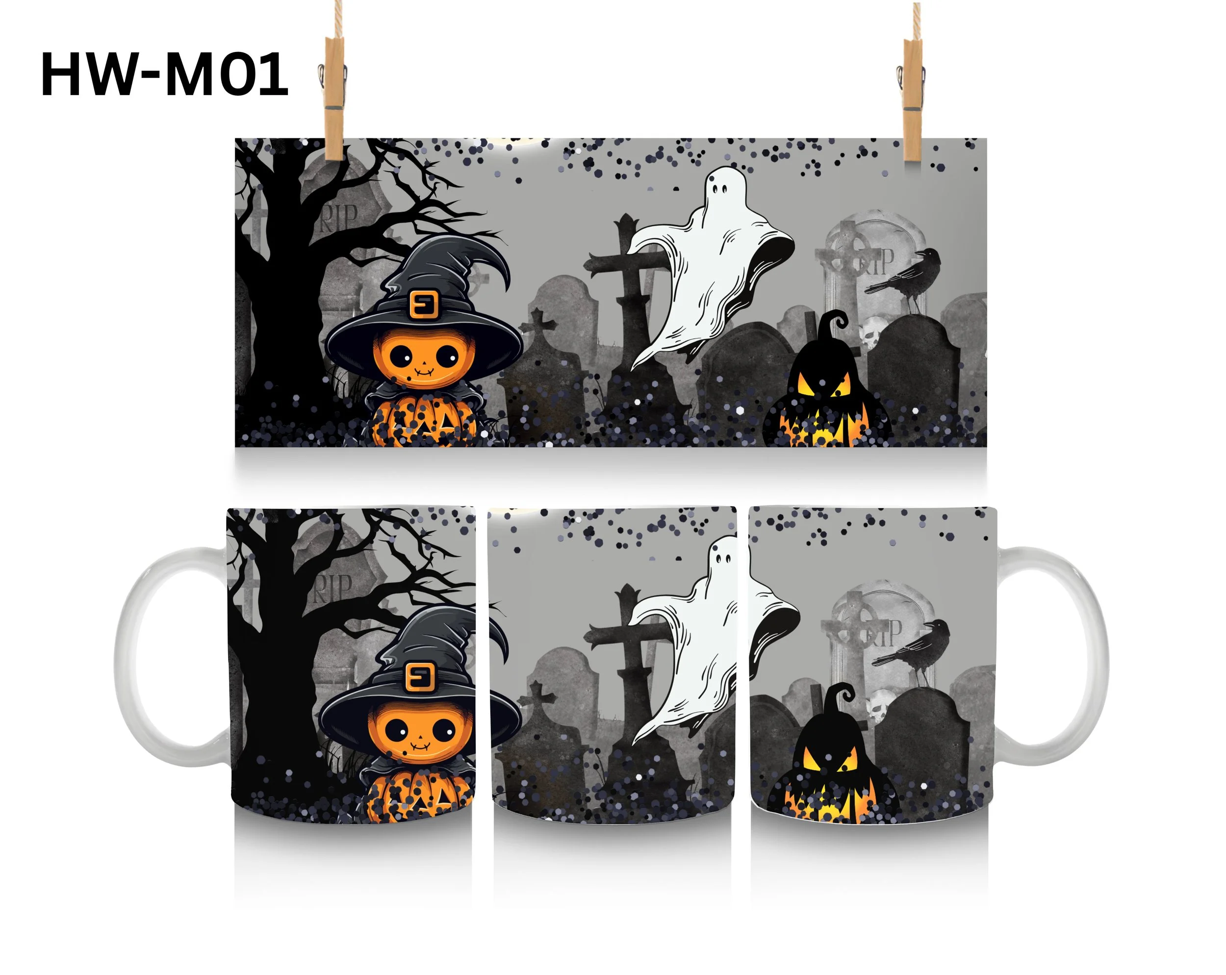 Halloween Coffee Mug, Color Changing Mug, Iced Coffee Cup