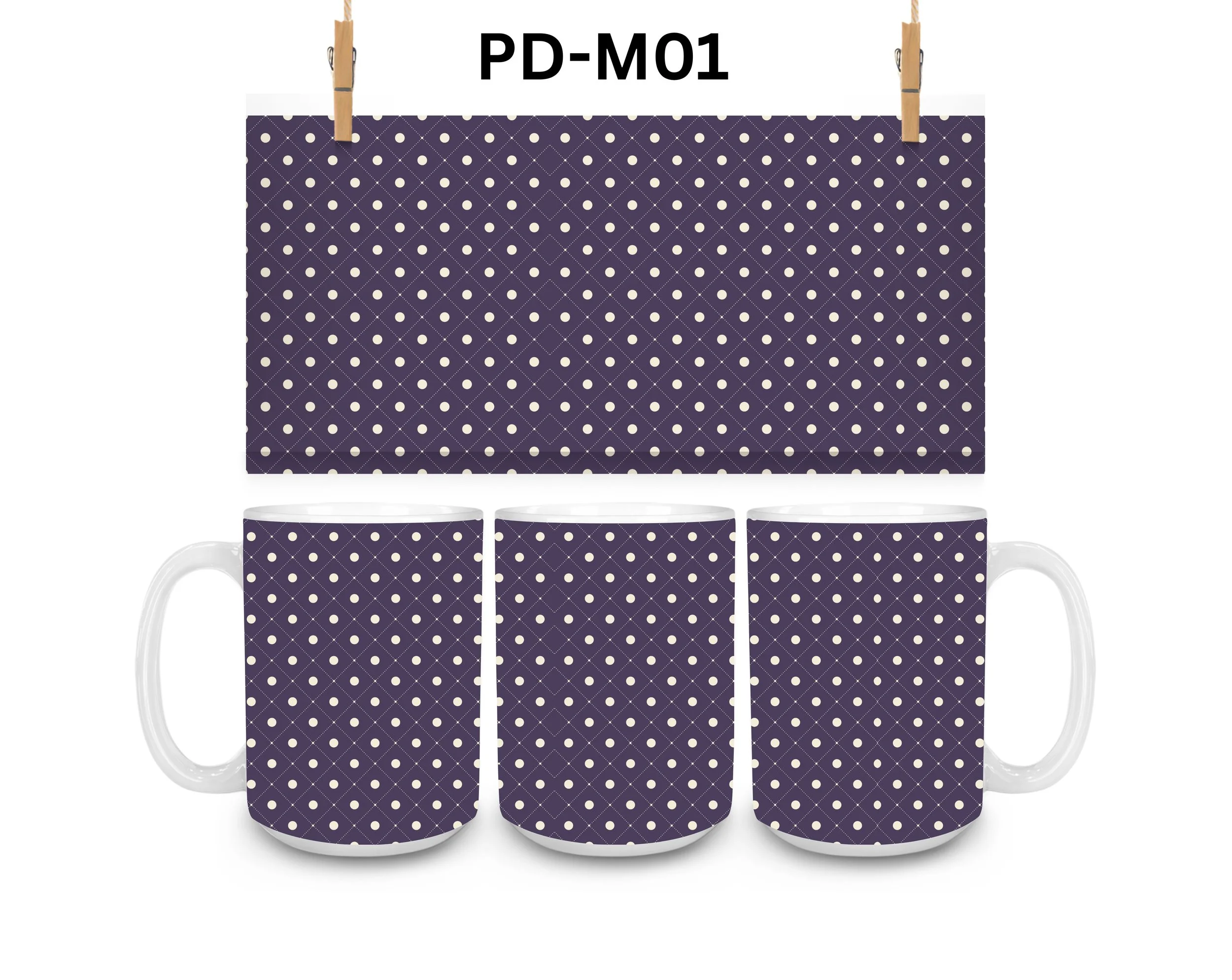 Polka Dots Coffee Mug, Color Changing Mug, Iced Coffee Cup