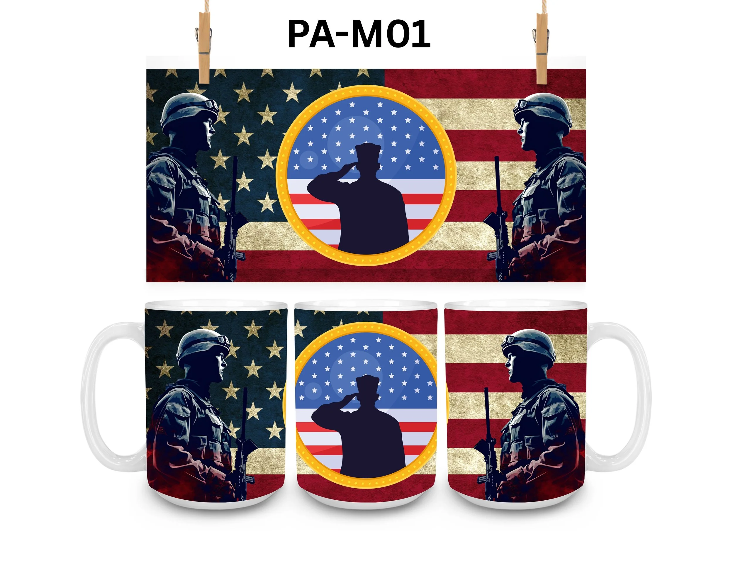 Patriotic Coffee Mug, Color Changing Mug, Iced Coffee Cup