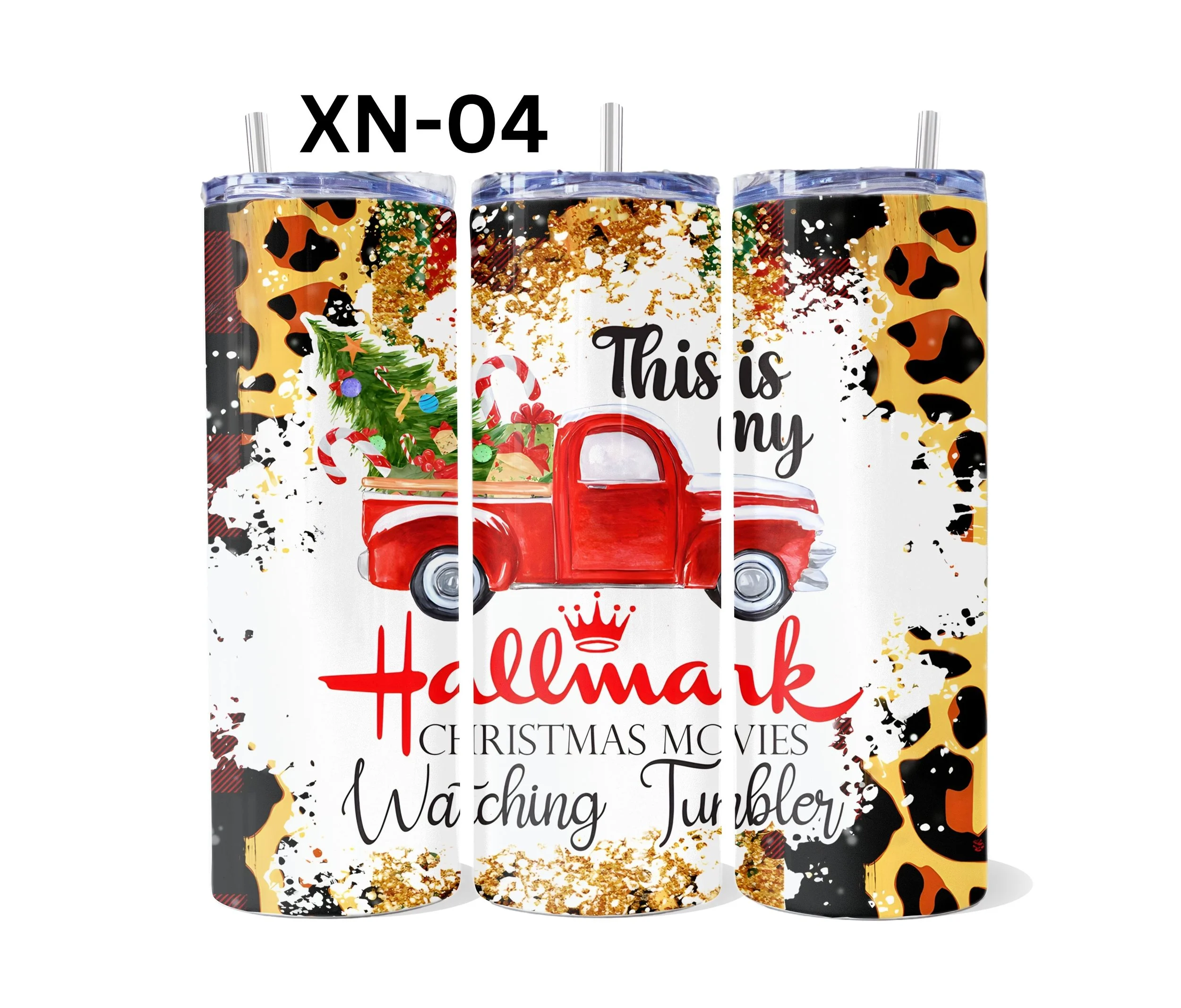 xChristmas Trucks Sublimation Tumbler