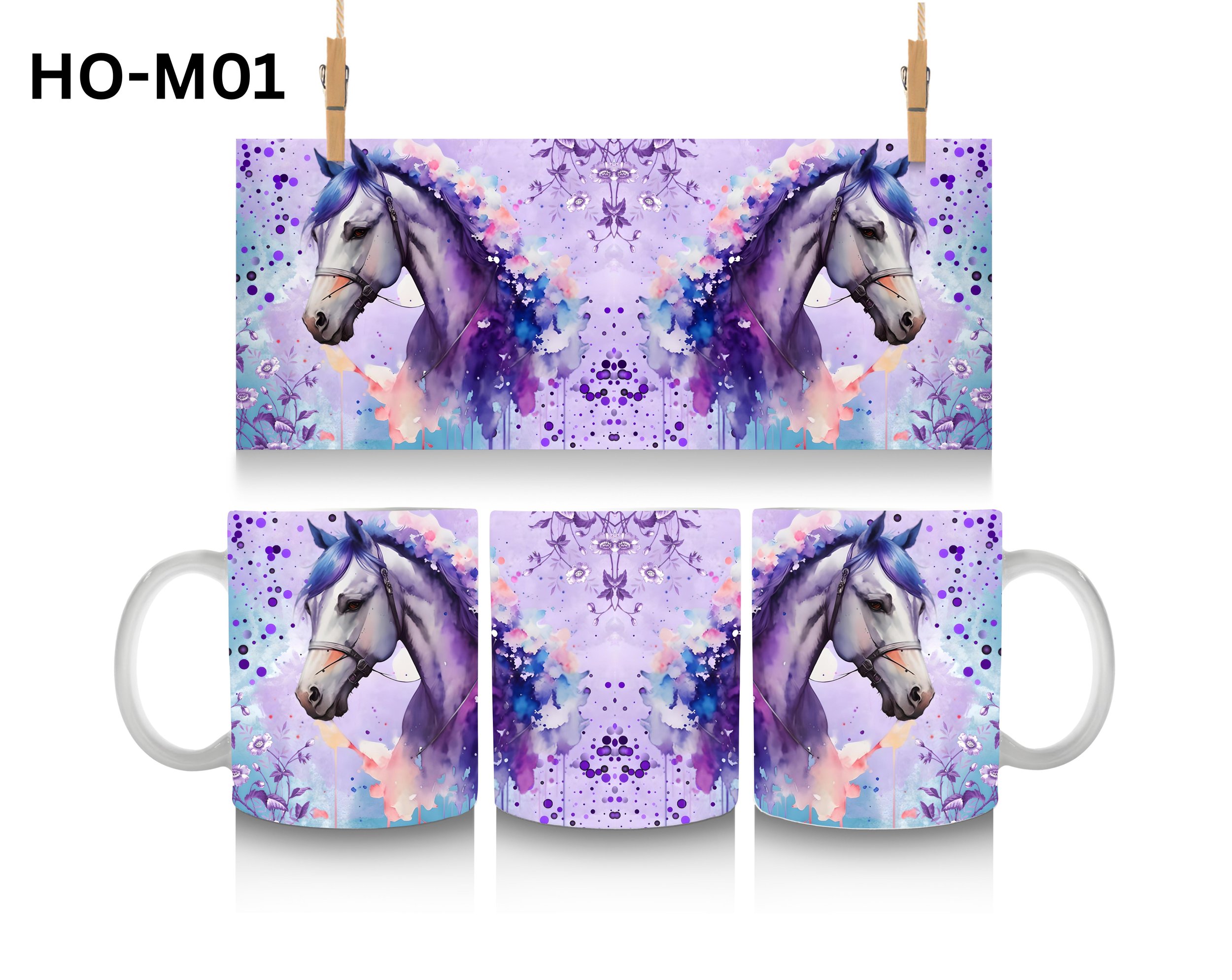 Horse Coffee Mug, Color Changing Mug, Iced Coffee Cup