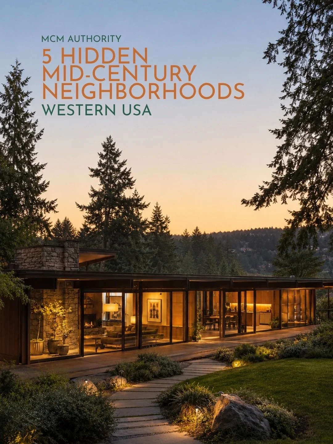 Everyone knows Palm Springs, but almost no one knows these five hidden MCM communities. 

Five hidden mid century modern neighborhoods across the West and Southwest:

	1.	Oak Hills, Beaverton, OR. Oregon&rsquo;s answer to the Eichler, and the state&r
