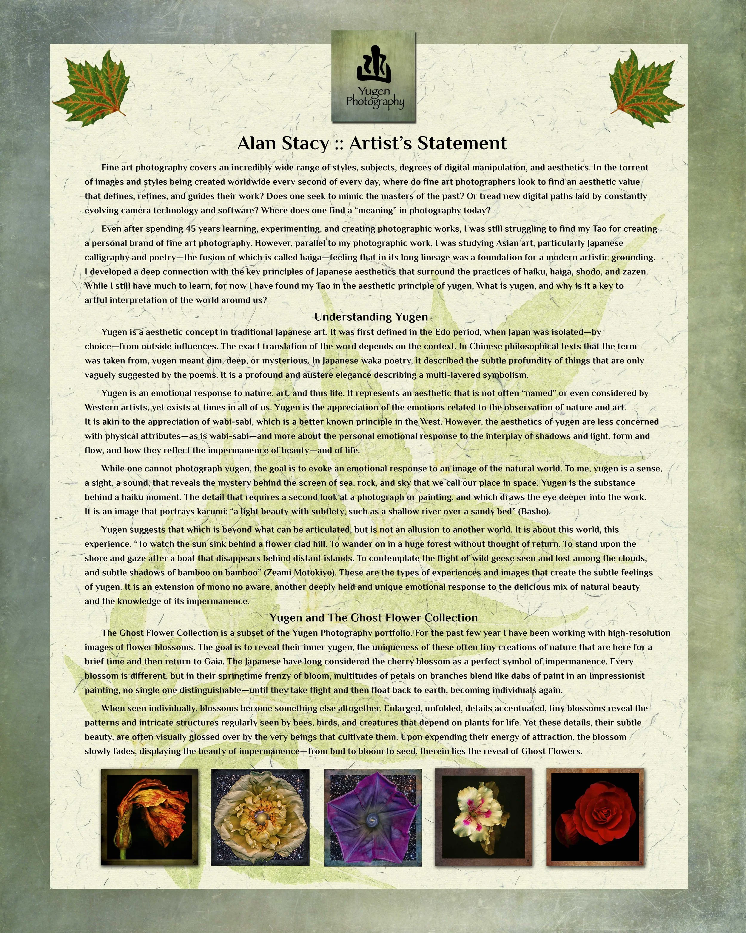 Yugen Artist Statement