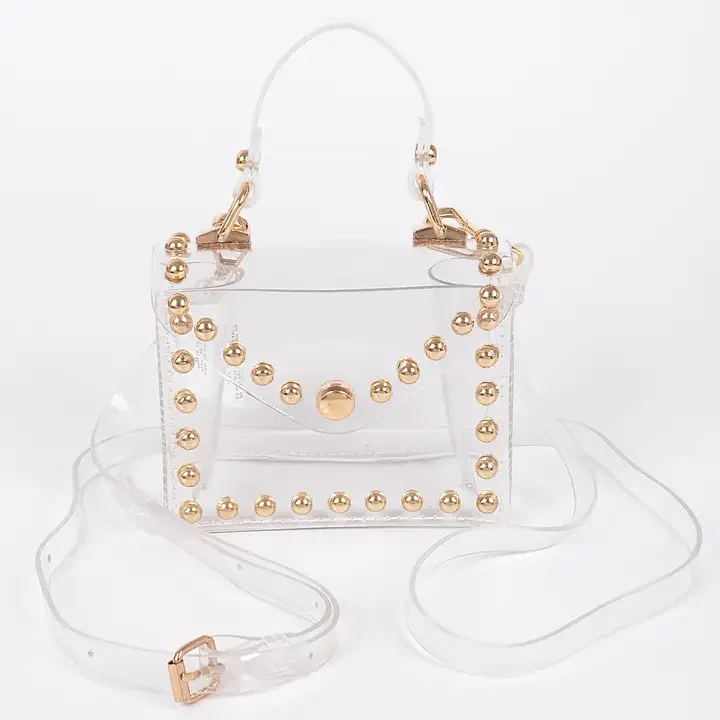 Transparent Studded Mini Bag