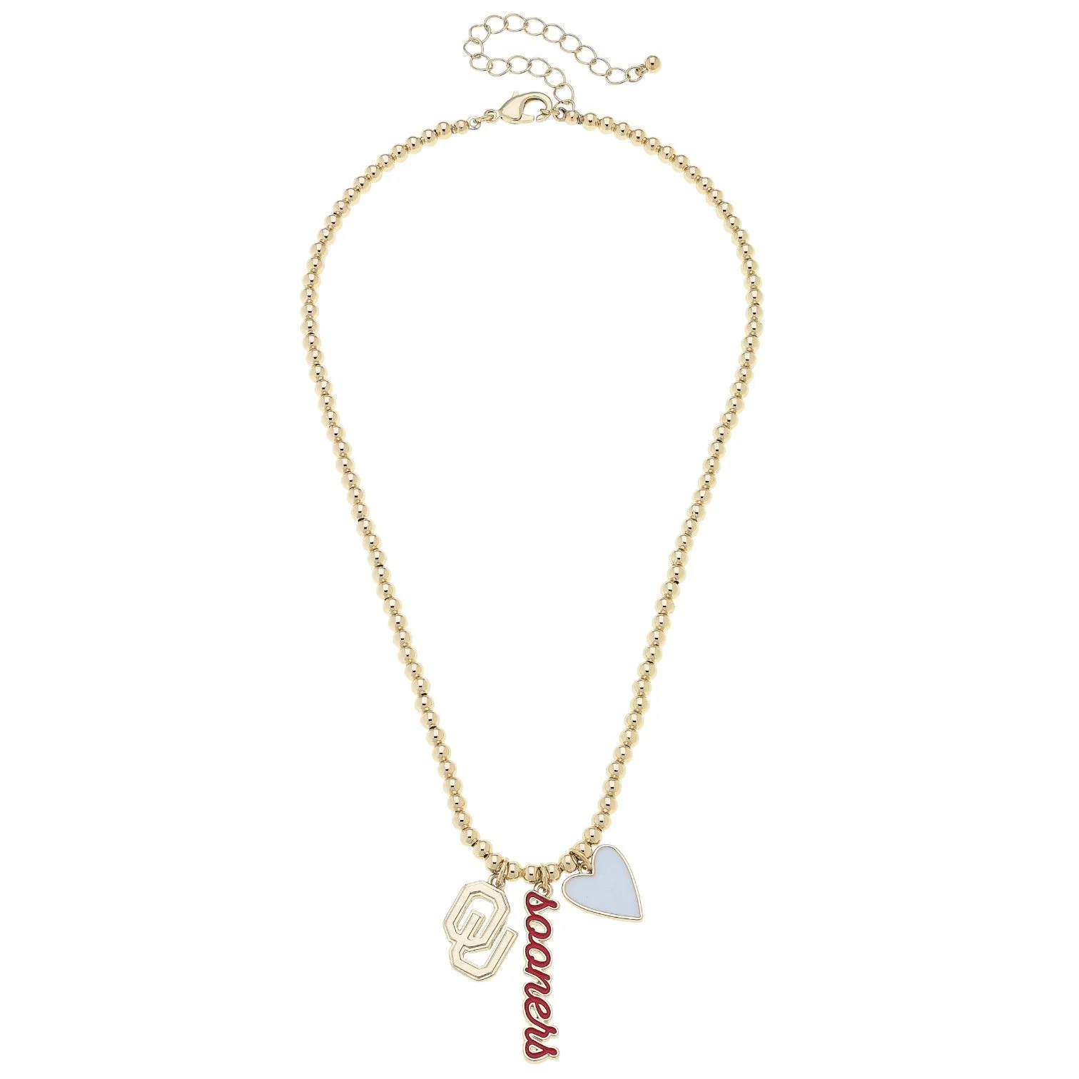 Sooners Ball Charm Necklace