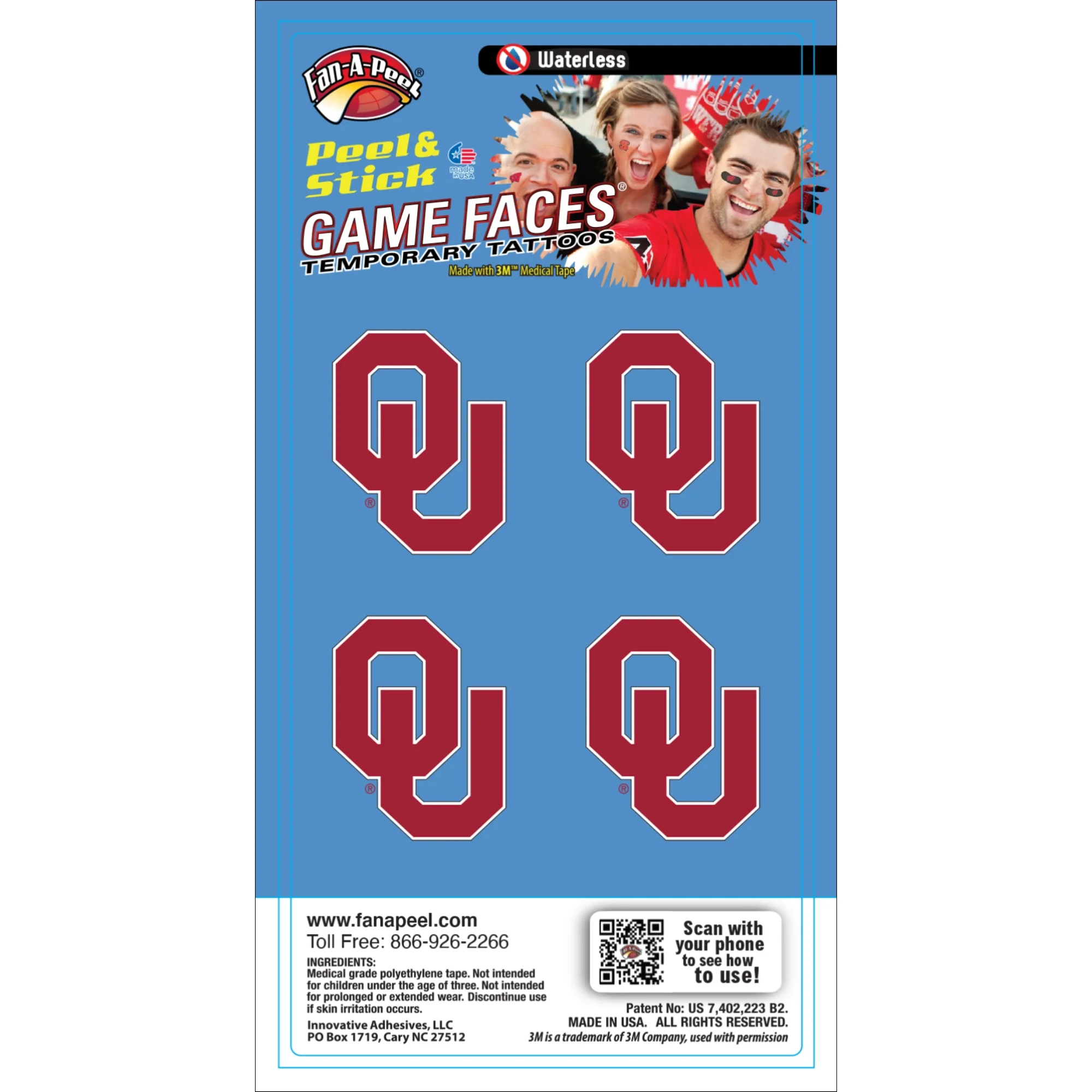 Game Faces with OU Logo