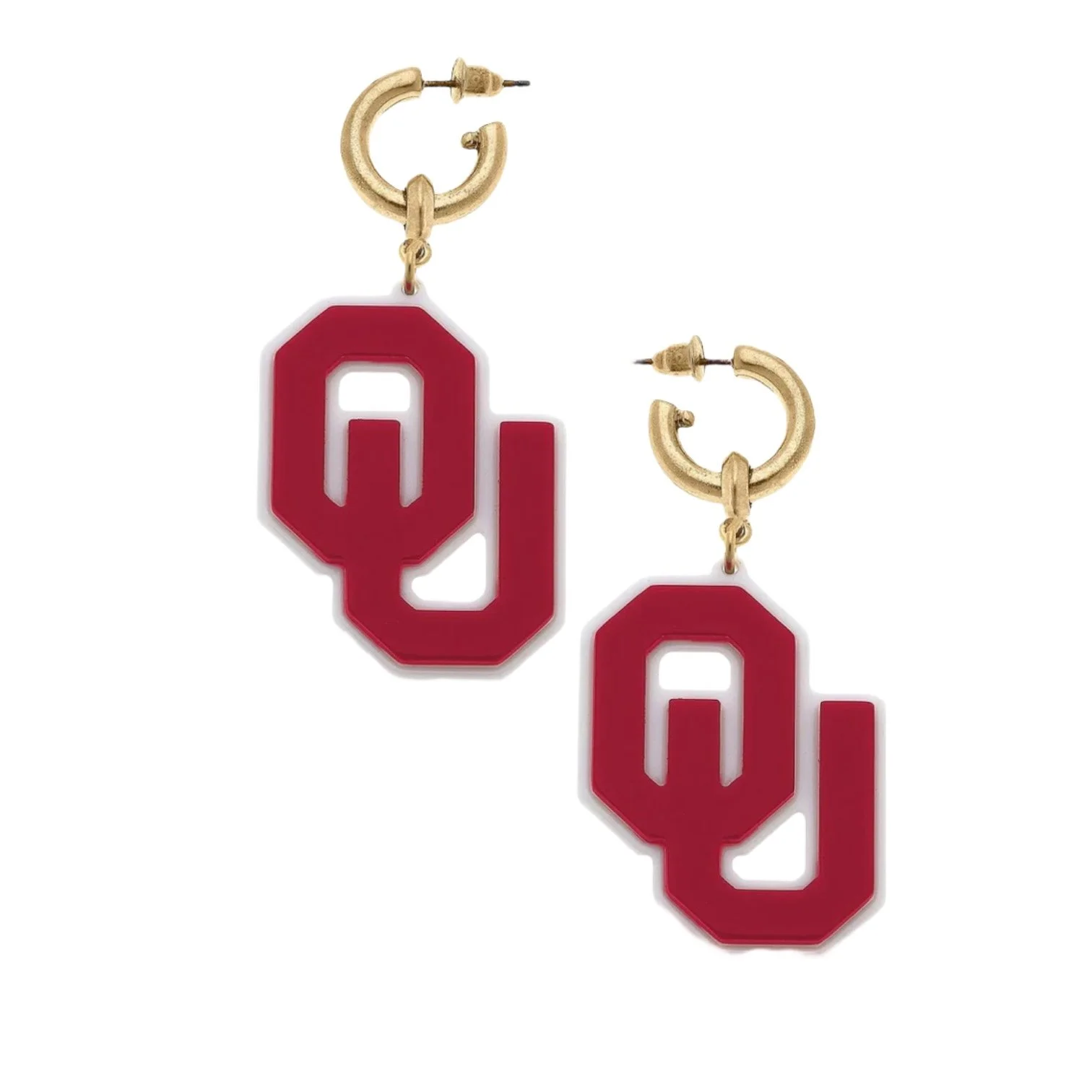 OU Hoop Earrings