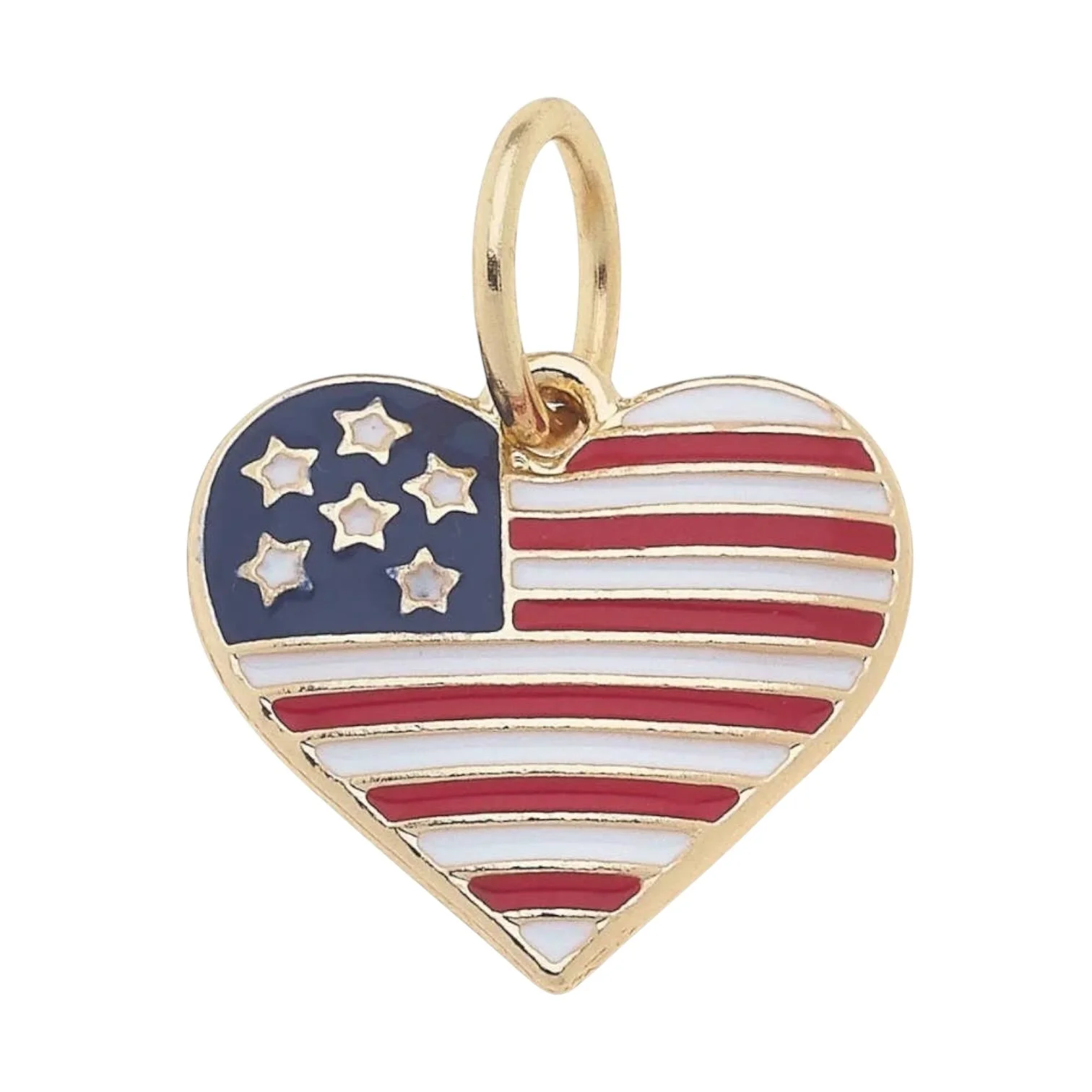 I Heart America Charm