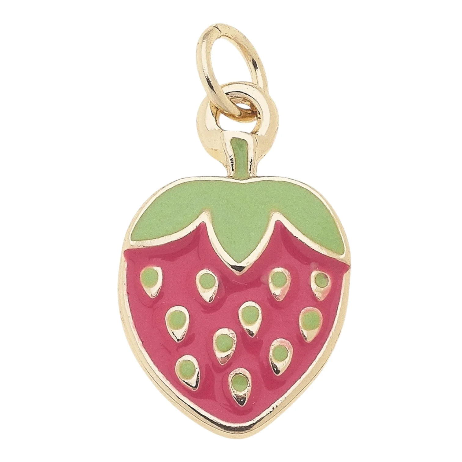 Tiny Strawberry Charm