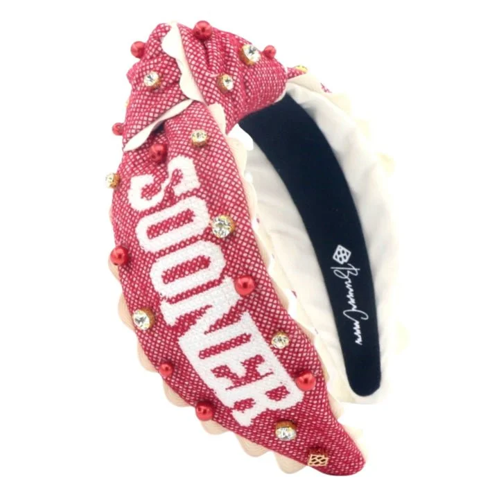 Sooners Cross Stitch Headband