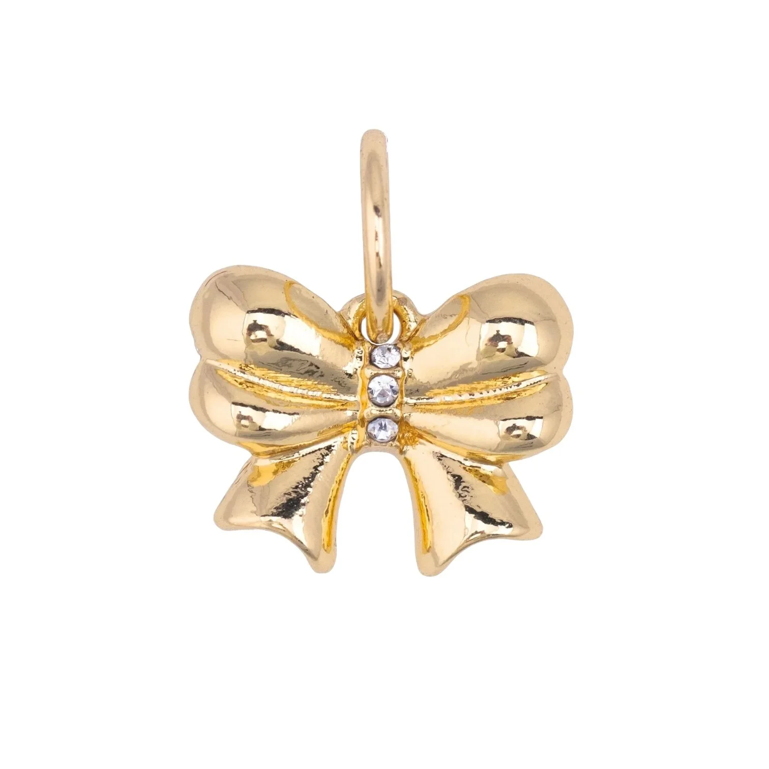 Rhinestone Ribbon Charm