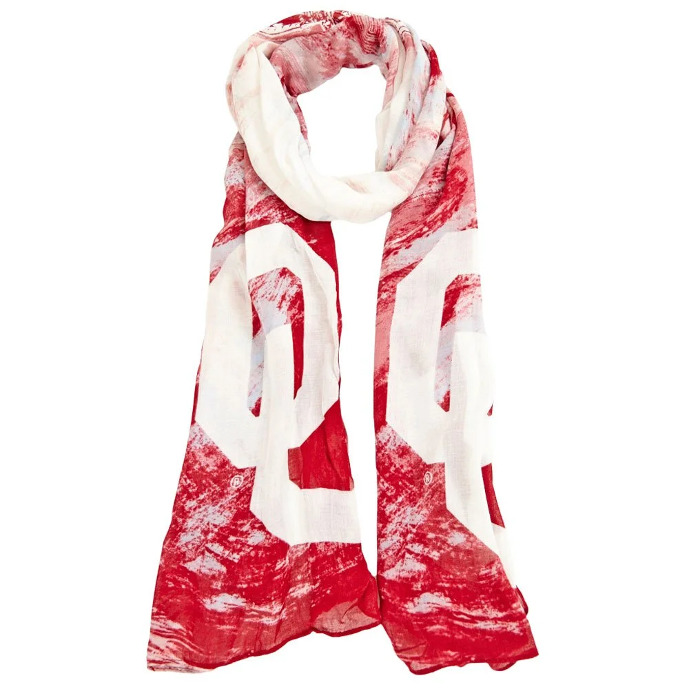 Oklahoma Sooners Watercolor Scarf