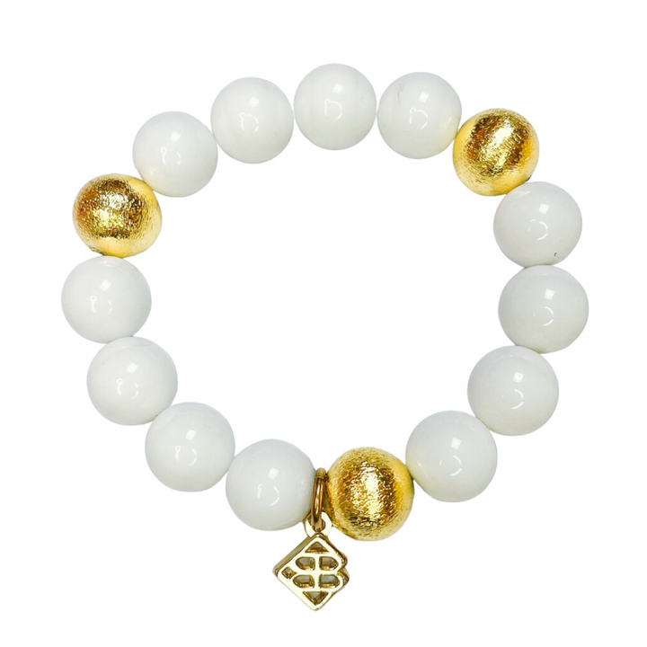 White Beaded Bracelet