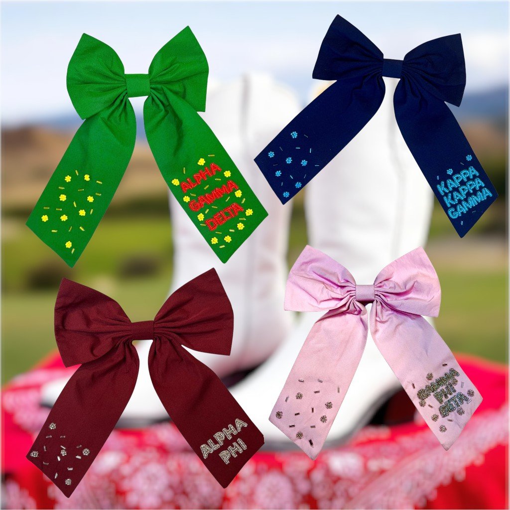 Sorority Hair & Boots Bow