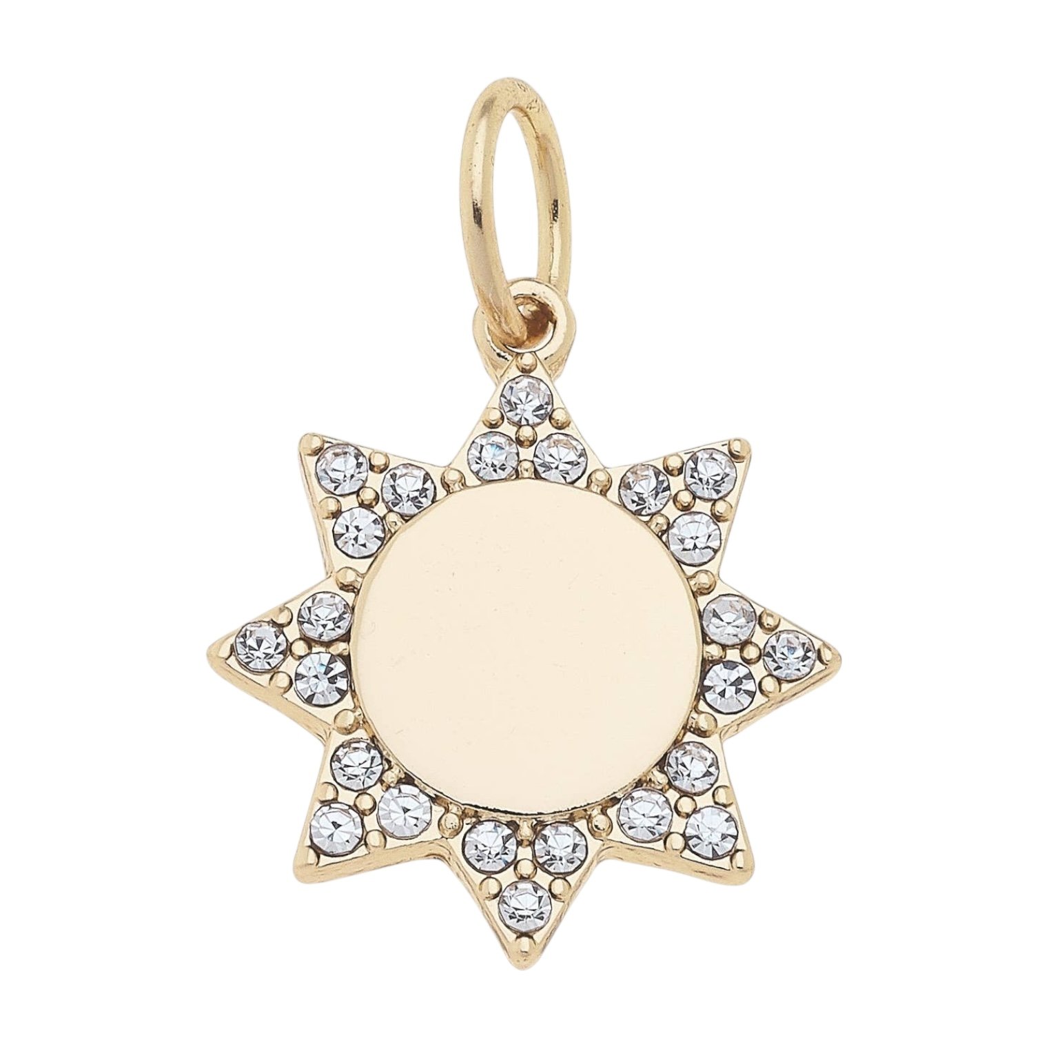 Pave Sun Charm