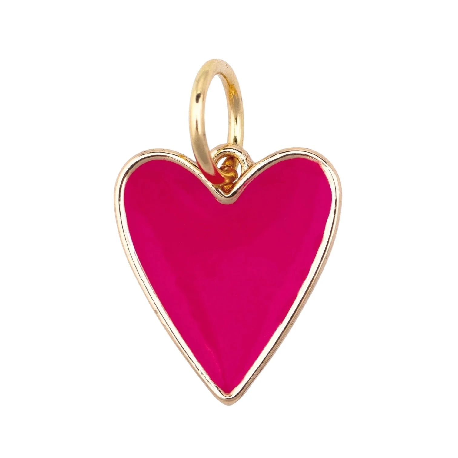 Fuchsia Heart Charm