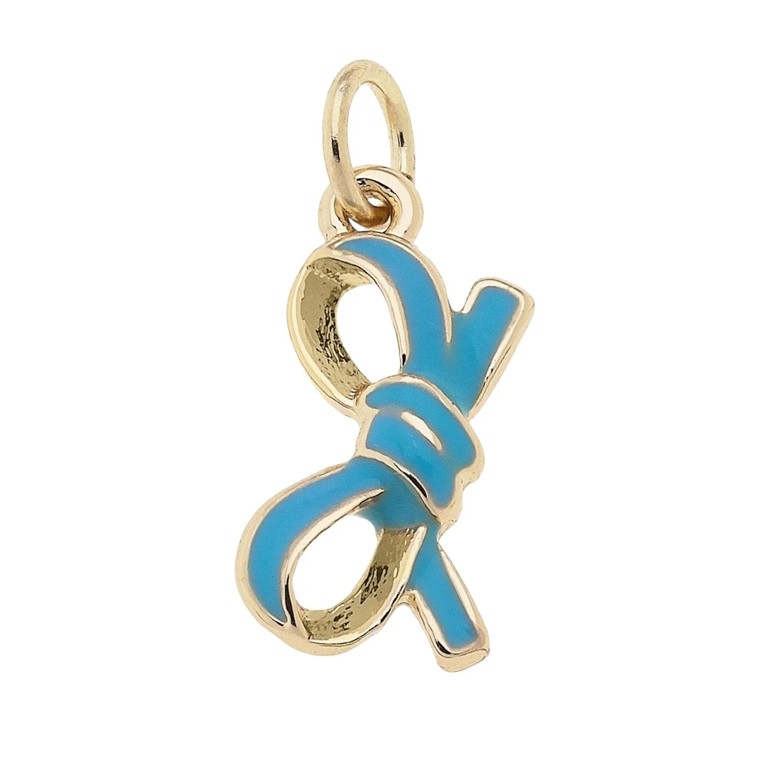 Aqua Bow Charm