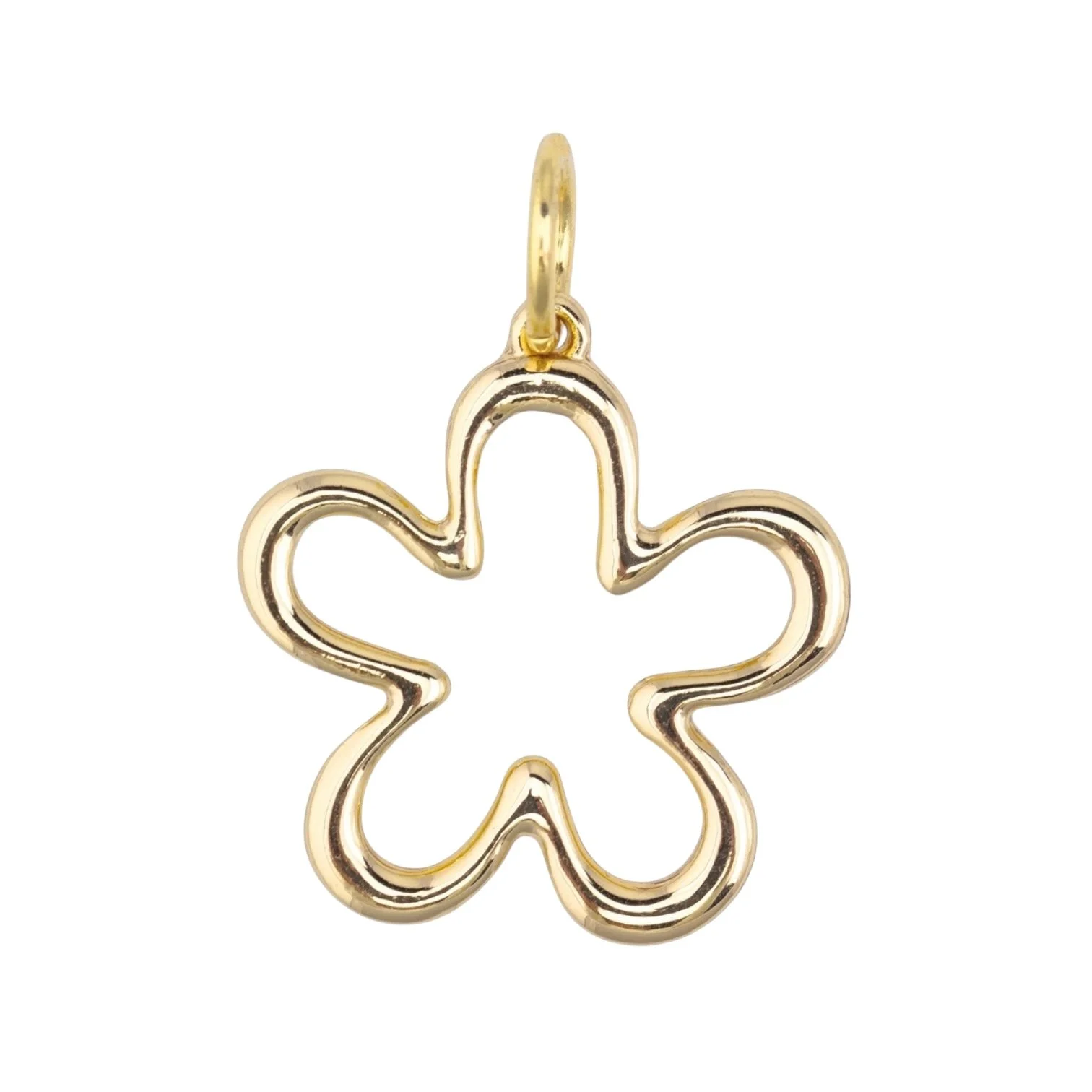Squiggly Flower Charm
