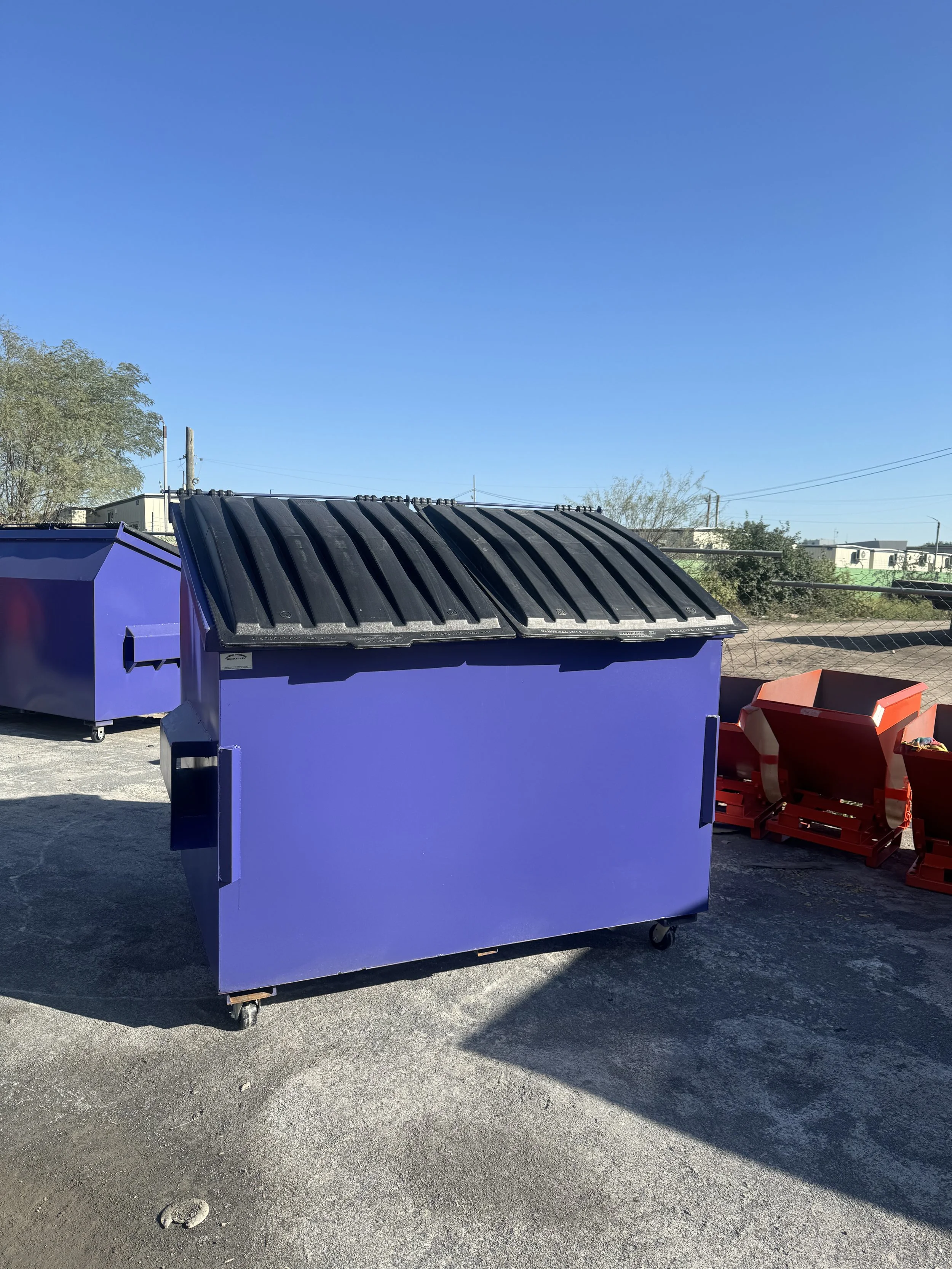 CONTENEDORES EN ACERO PARA RECOLECCION DE BASURA CON CAPACIDAD DE 6M3 PARA CAMION DE CARGA FRONTAL PARA RECOLECCION COMERCIAL E INDUSTRIAL.