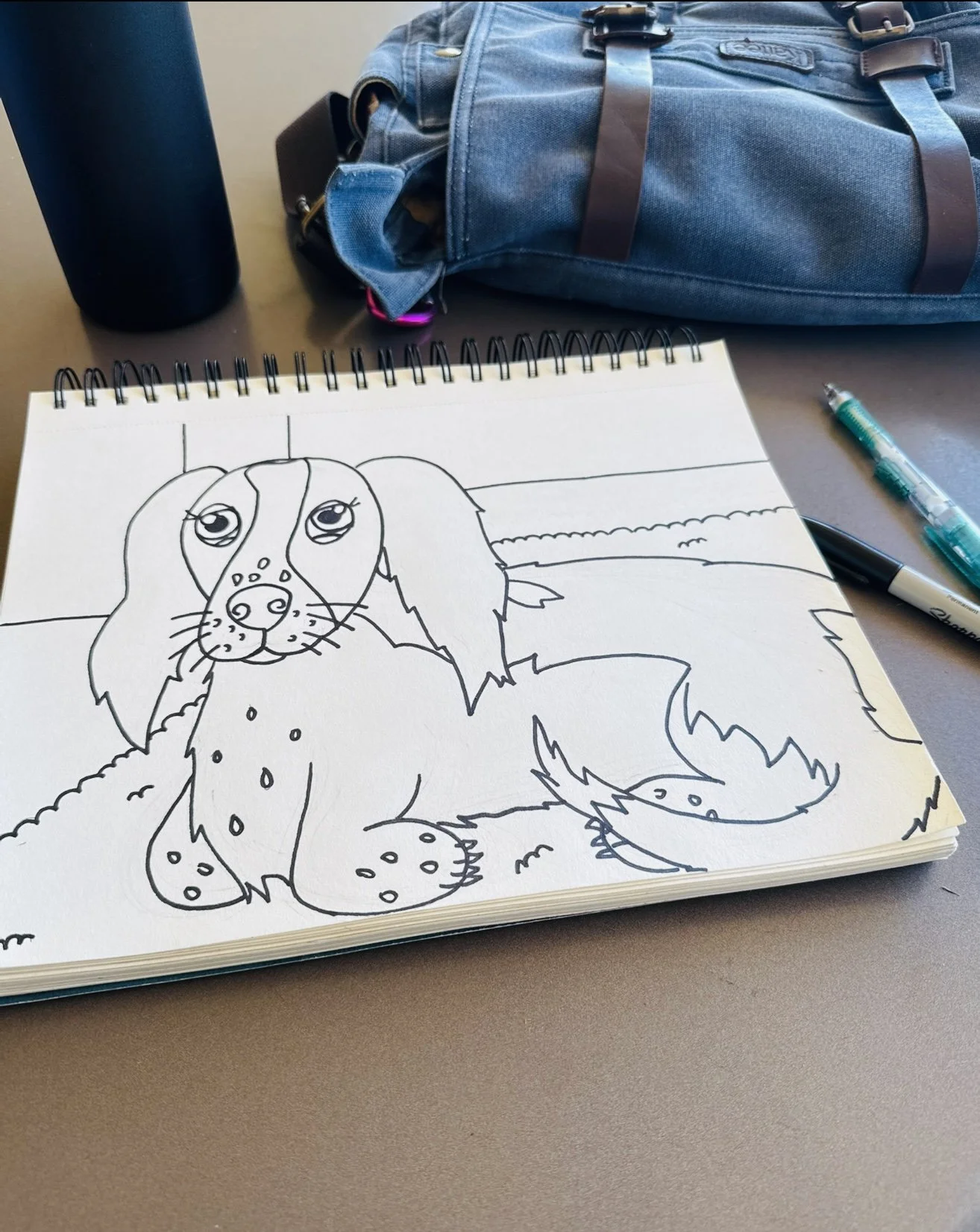 Introducing the miss Tina Marie, the weenier dog, the legend, the dachshund, featured in Honey bear's ART Gallery, drawn by Jesus Fidel Avila III.
