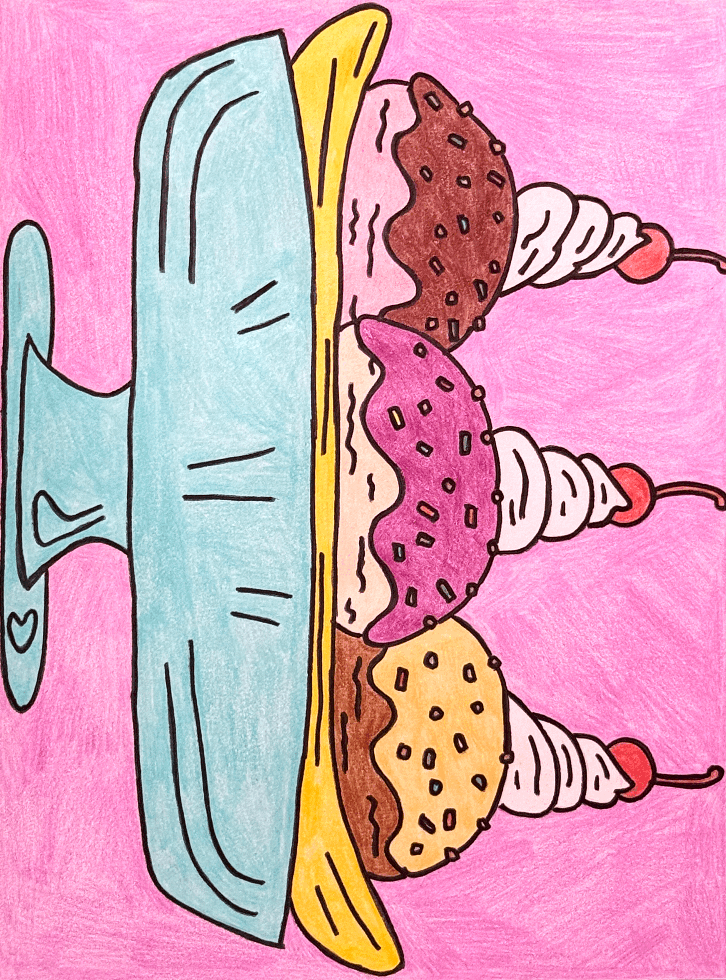 Humbug Banana Split (8x10 Print)