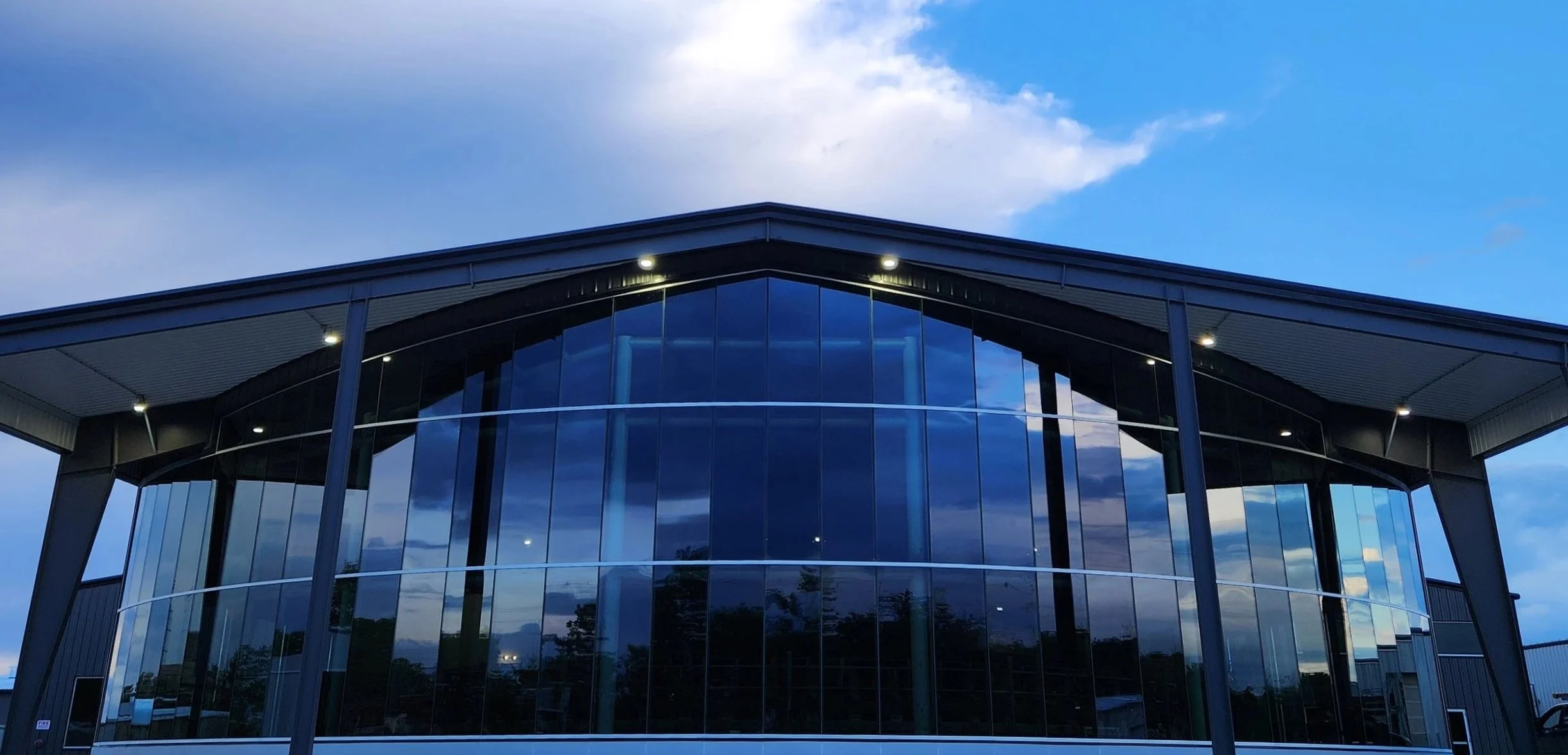 Large Glass Building window cleaning