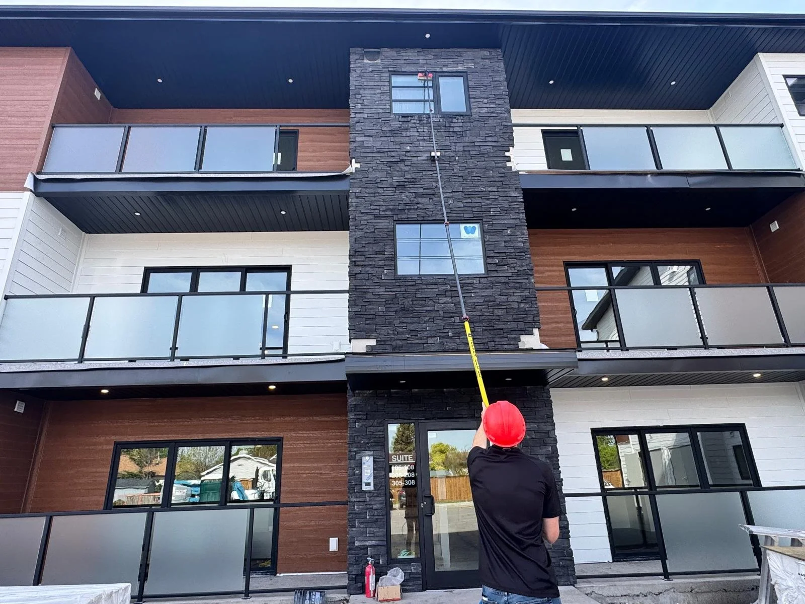 post construction apartment building window cleaning steinbach