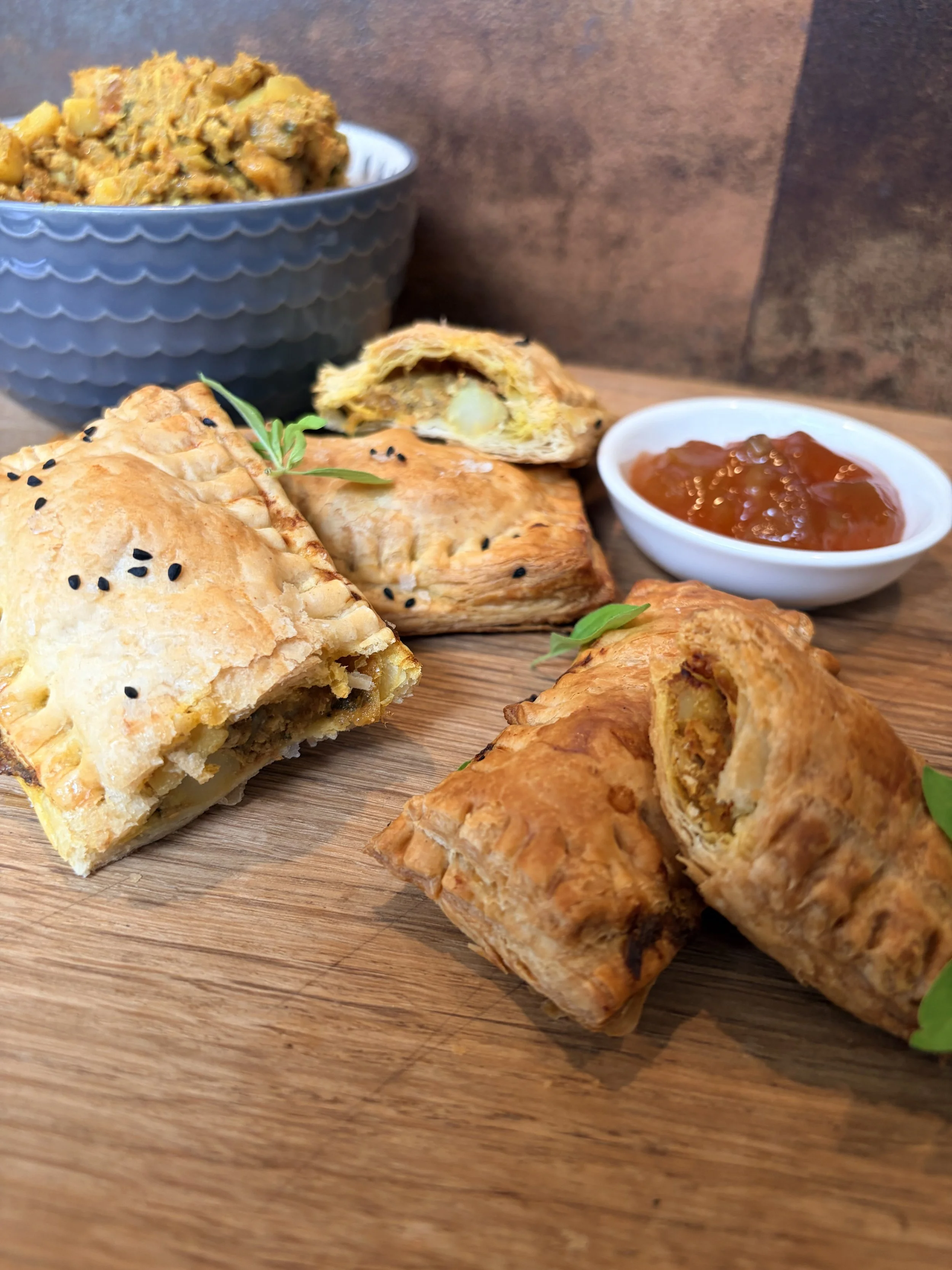 CHICKEN AND POTATO CURRY SLICES 
