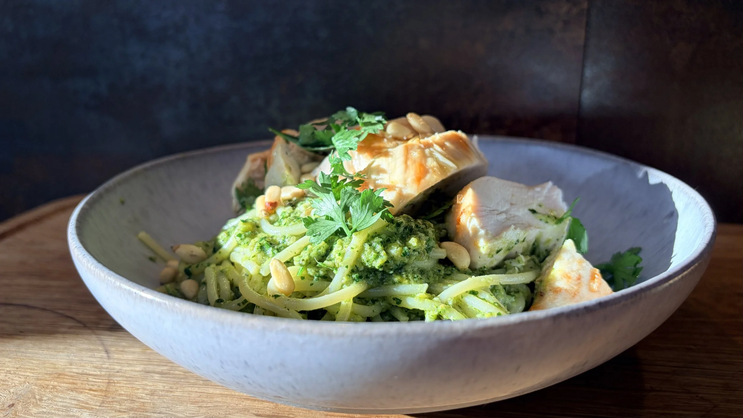 TWO PESTO PASTAS 