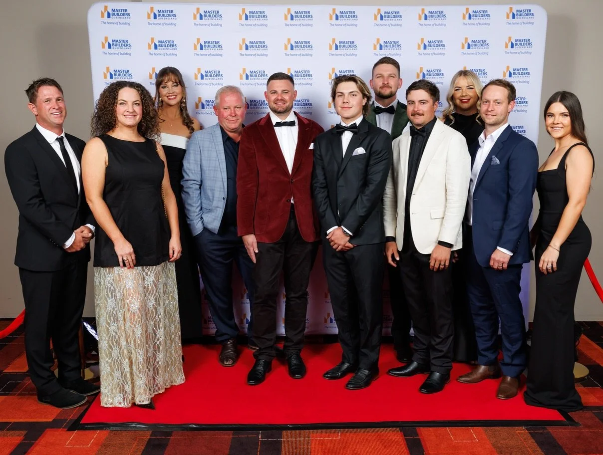 The team all dressed up for Master Builders 🙌 We&rsquo;re so proud of everyone and grateful they could be apart of our first win 🏆  #masterbuilders #builders #toowoomba #tradies #construction