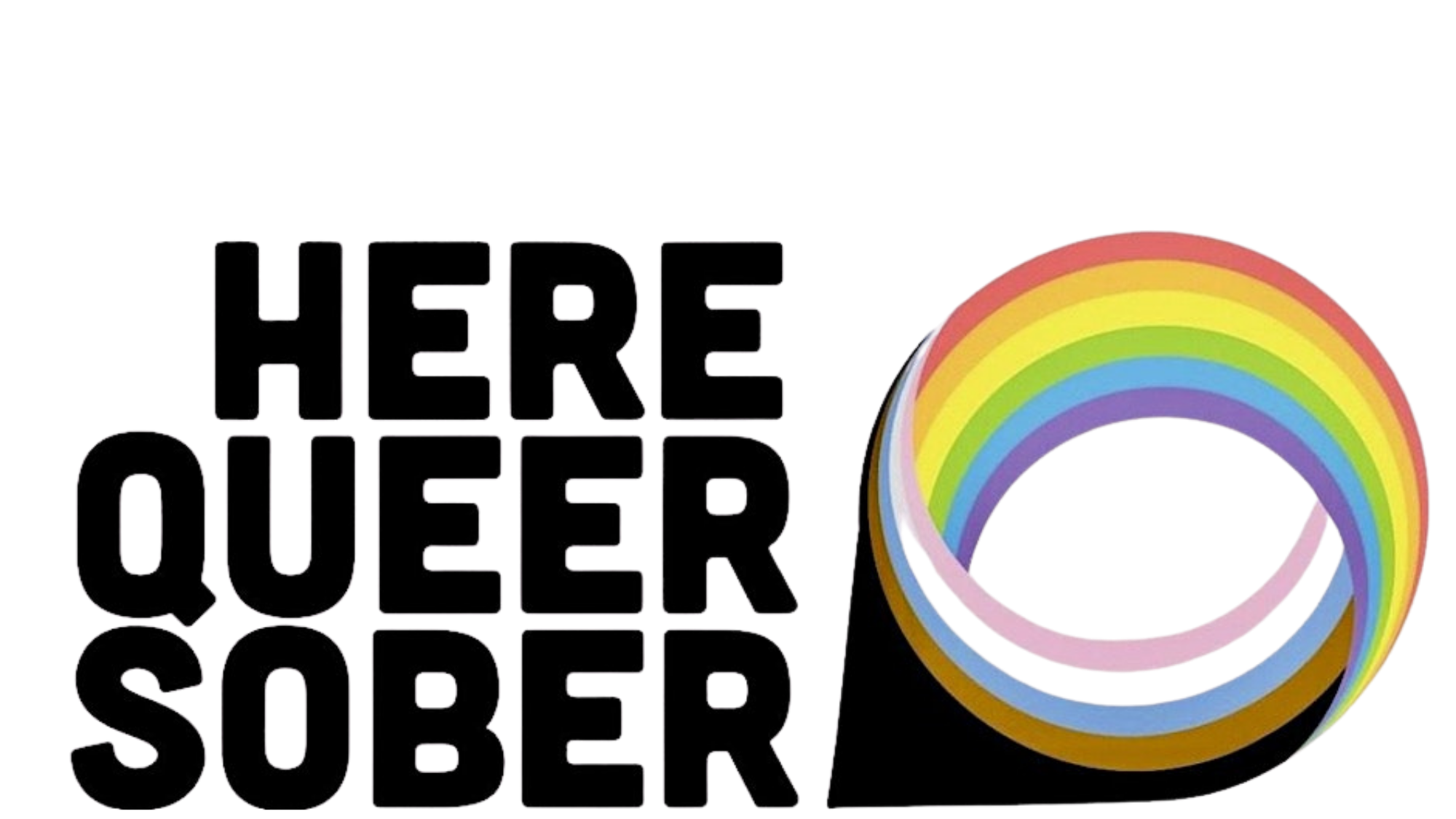 Text that reads 'There are other ways of loving' next to a rainbow-colored peace symbol.
