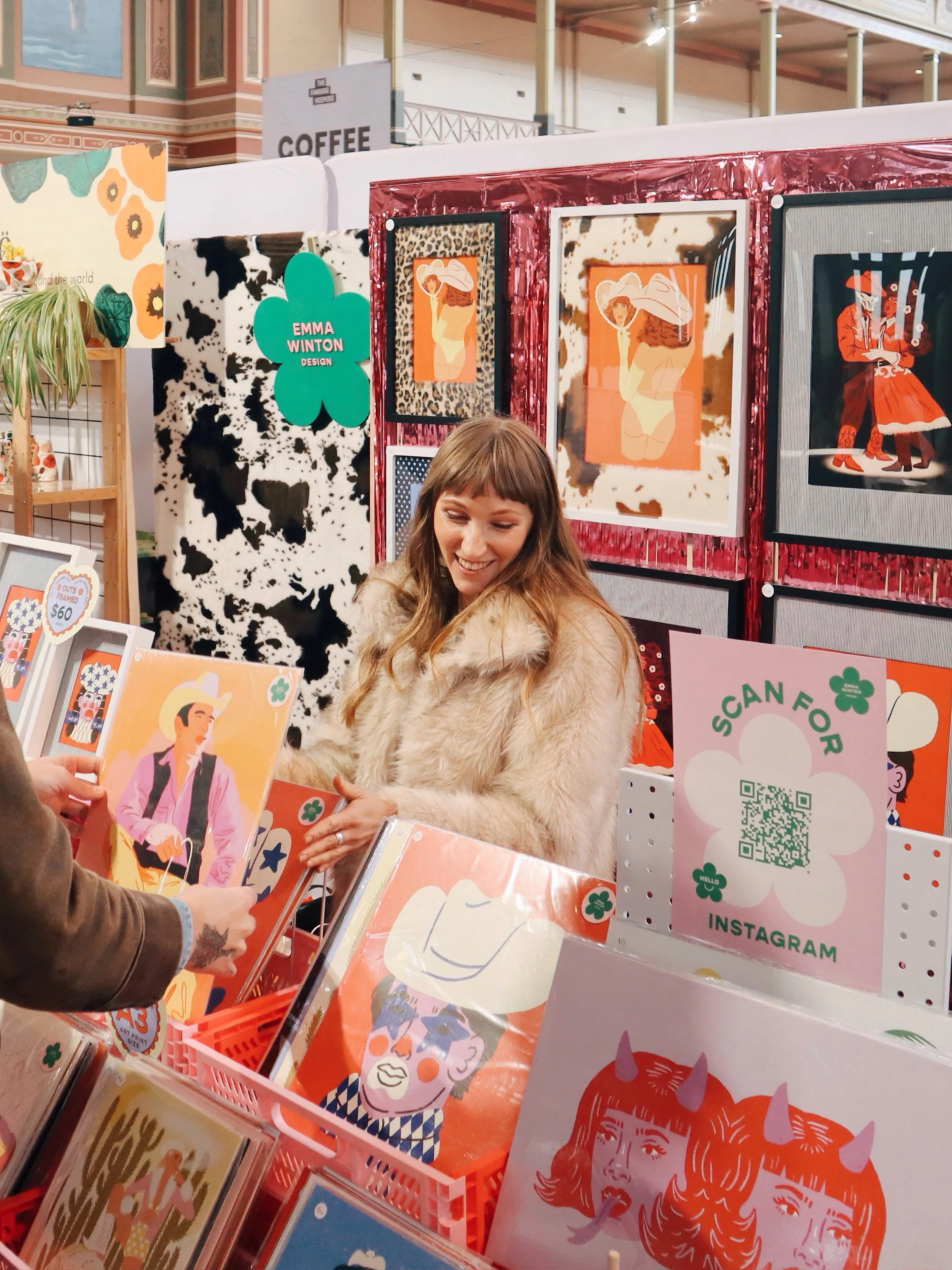 ✨Thank you so much for such a wonderful weekend at @thefinderskeepersmarket!! ✨ It was great chatting to to you all weekend long! So nic to see some familiar faces! I had a few NEW products drop; including a starry  pattern for the framed prints, bli