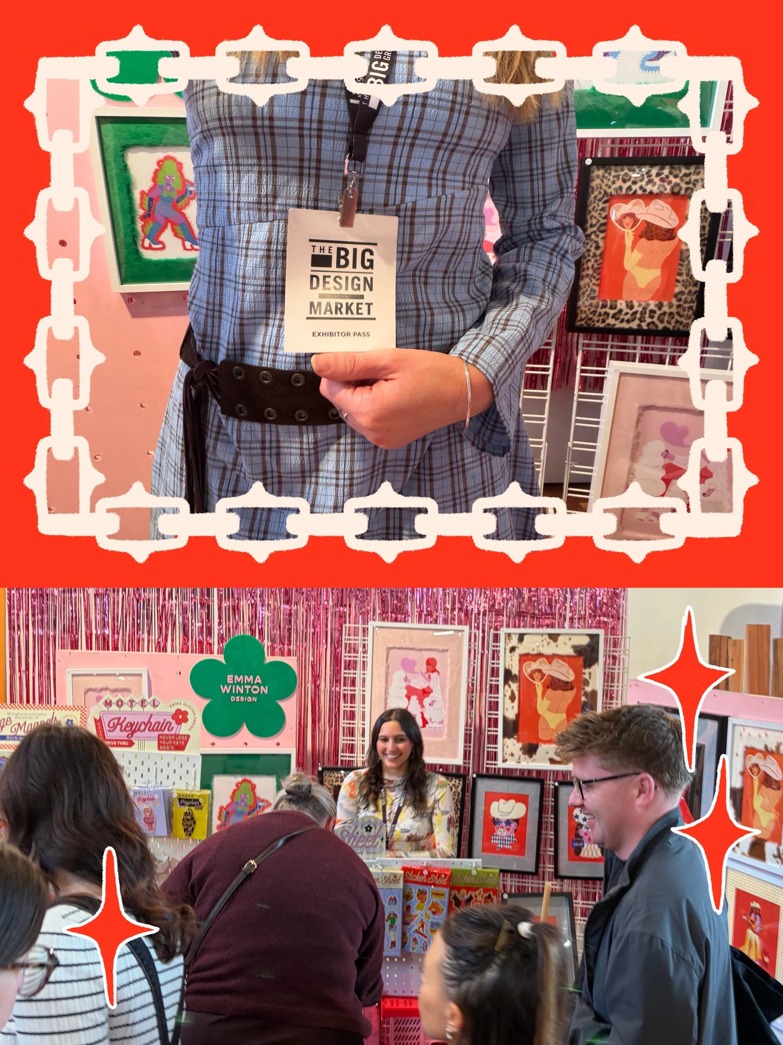 They don&rsquo;t call it @bigdesignmarket for nothing 😜✨ Very pleased to be back here for the second time!!!! 🫶🏻 big thank you to my helpers (aka angels) and everyone who bought a piece of work from me! I luv u and see you at the next one! 🥹🫶🏻