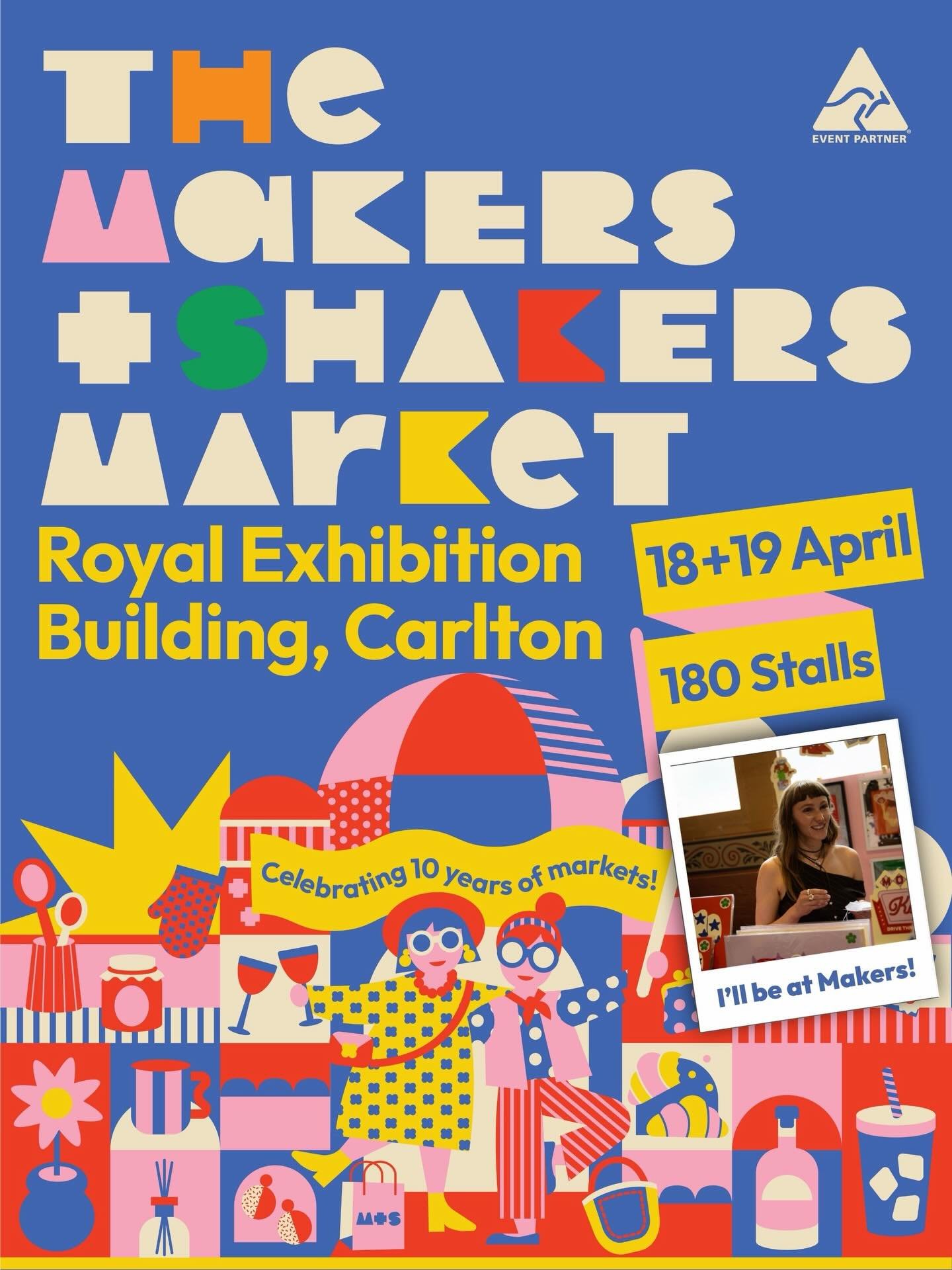 NEXT MARKET ✨ One of my favourite markets is back baby! @themakersandshakers this month for TWO DAYS ONLY! 18th and 19th I&rsquo;ll be selling NEW art work and more. I&rsquo;ll have my framed prints ready to rumble - new fabrics are here! Come down a