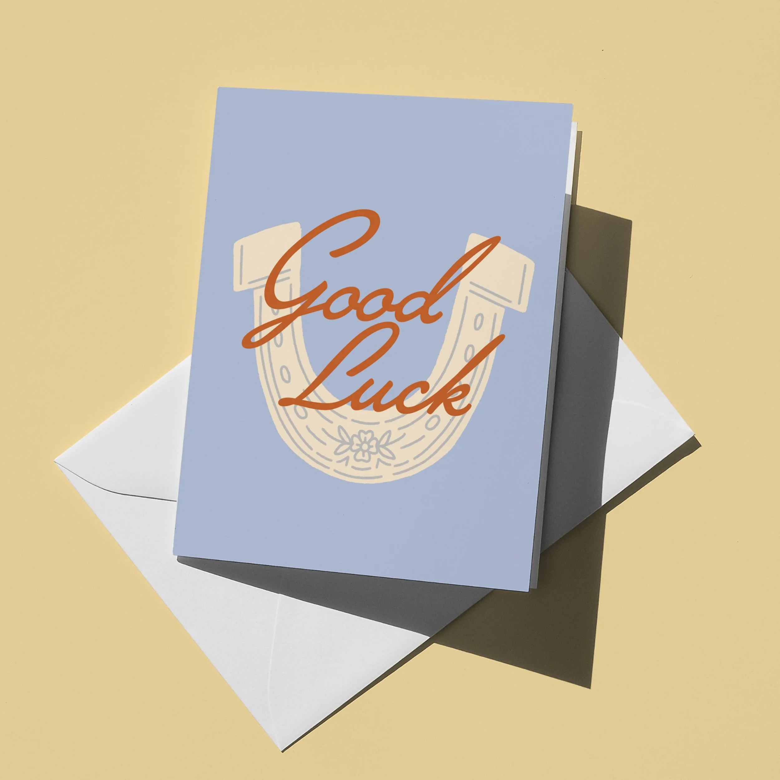 Good Luck |  Horseshoe Card