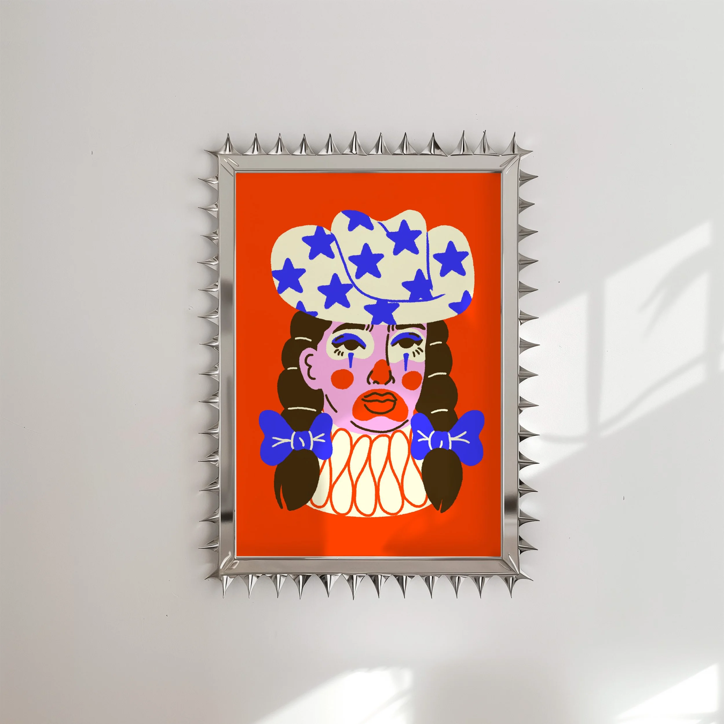 Rodeo Clown Art Print: Cowgirl